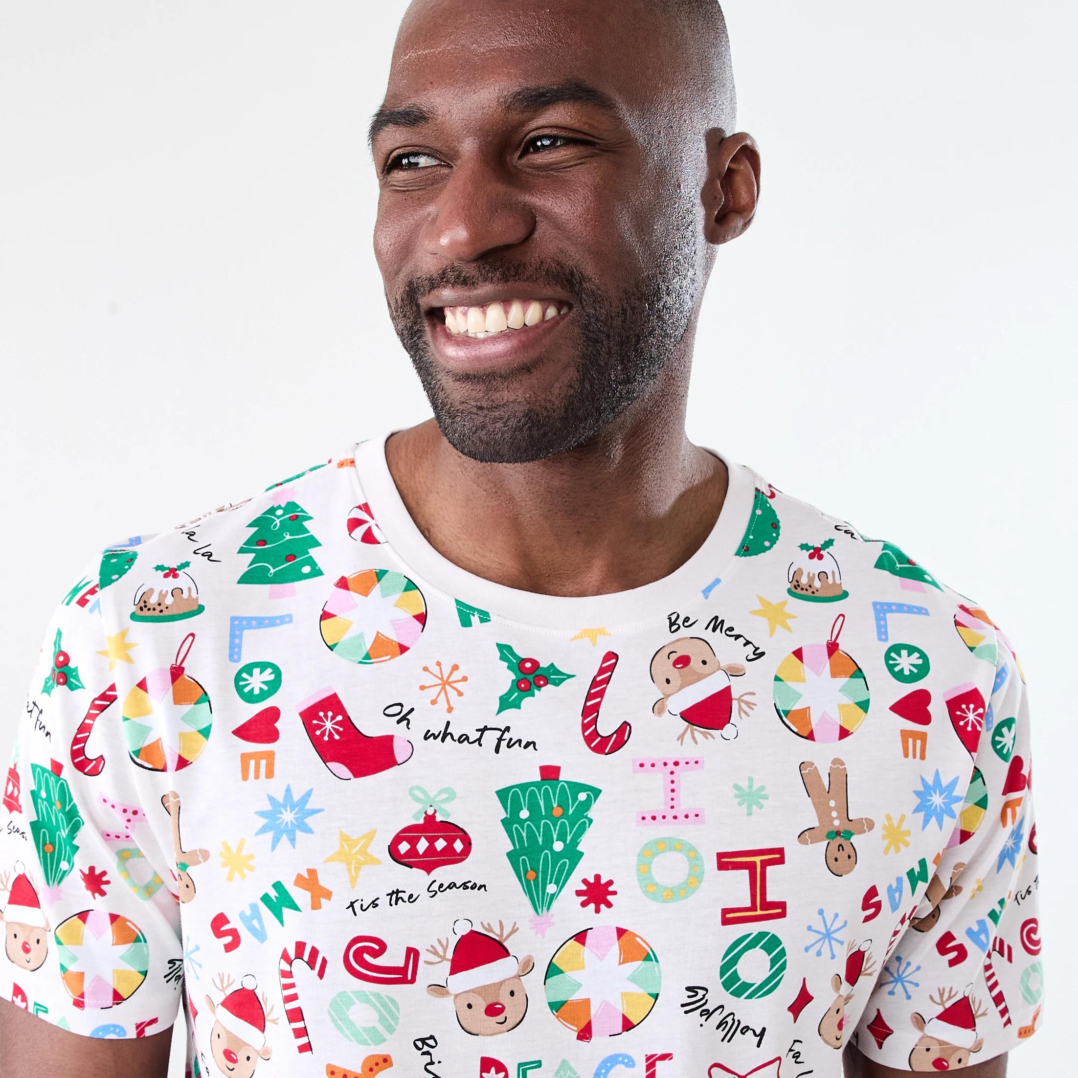 4 Crafty Christmas Knit Shorts Wishing Tree Family Matching Pyjama Set MENS CRAFTY XMAS, 4 of 7