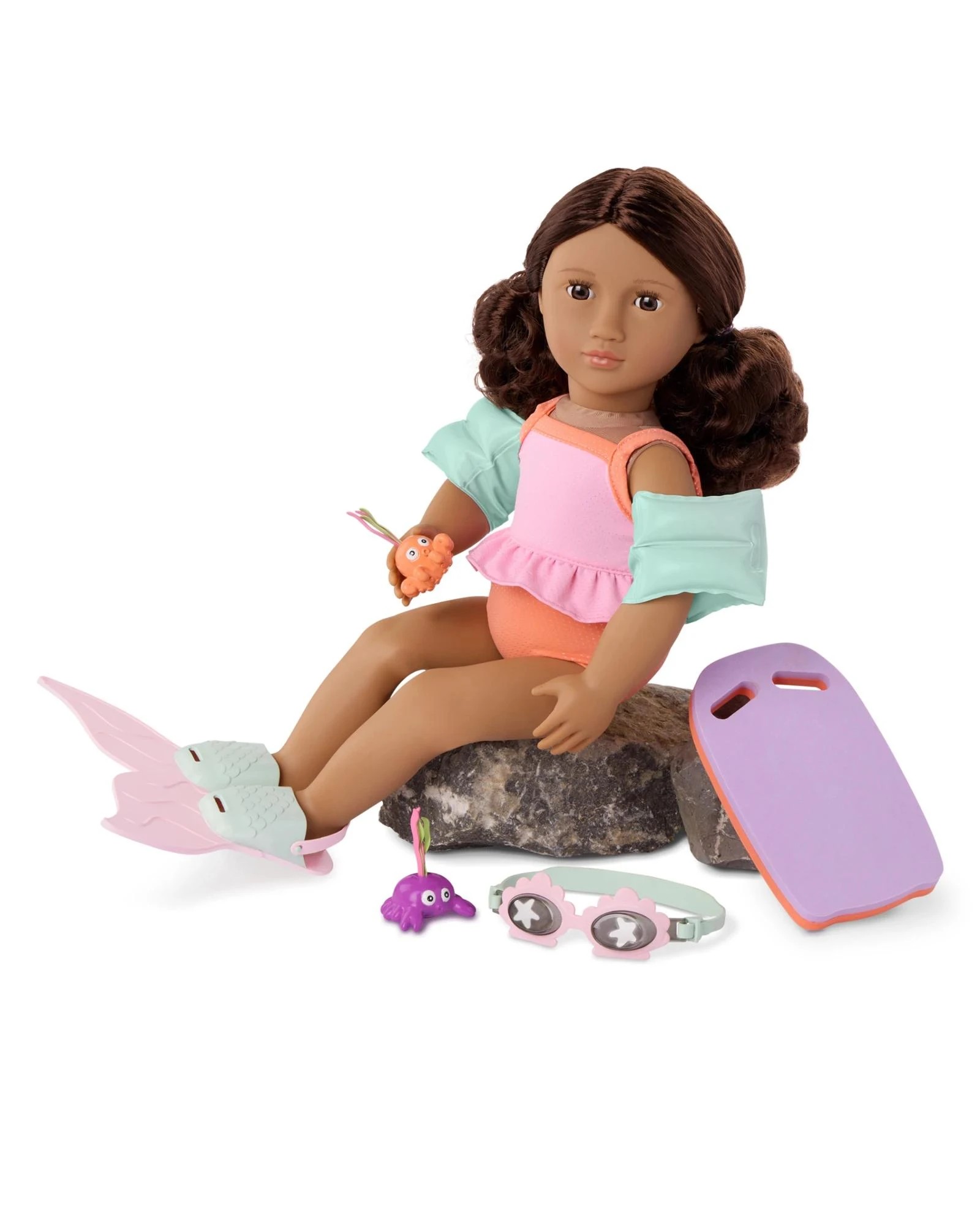 4 Our Generation Mermaid Tales 18-inch Doll Swim Fin Set - Multi, 4 of 5