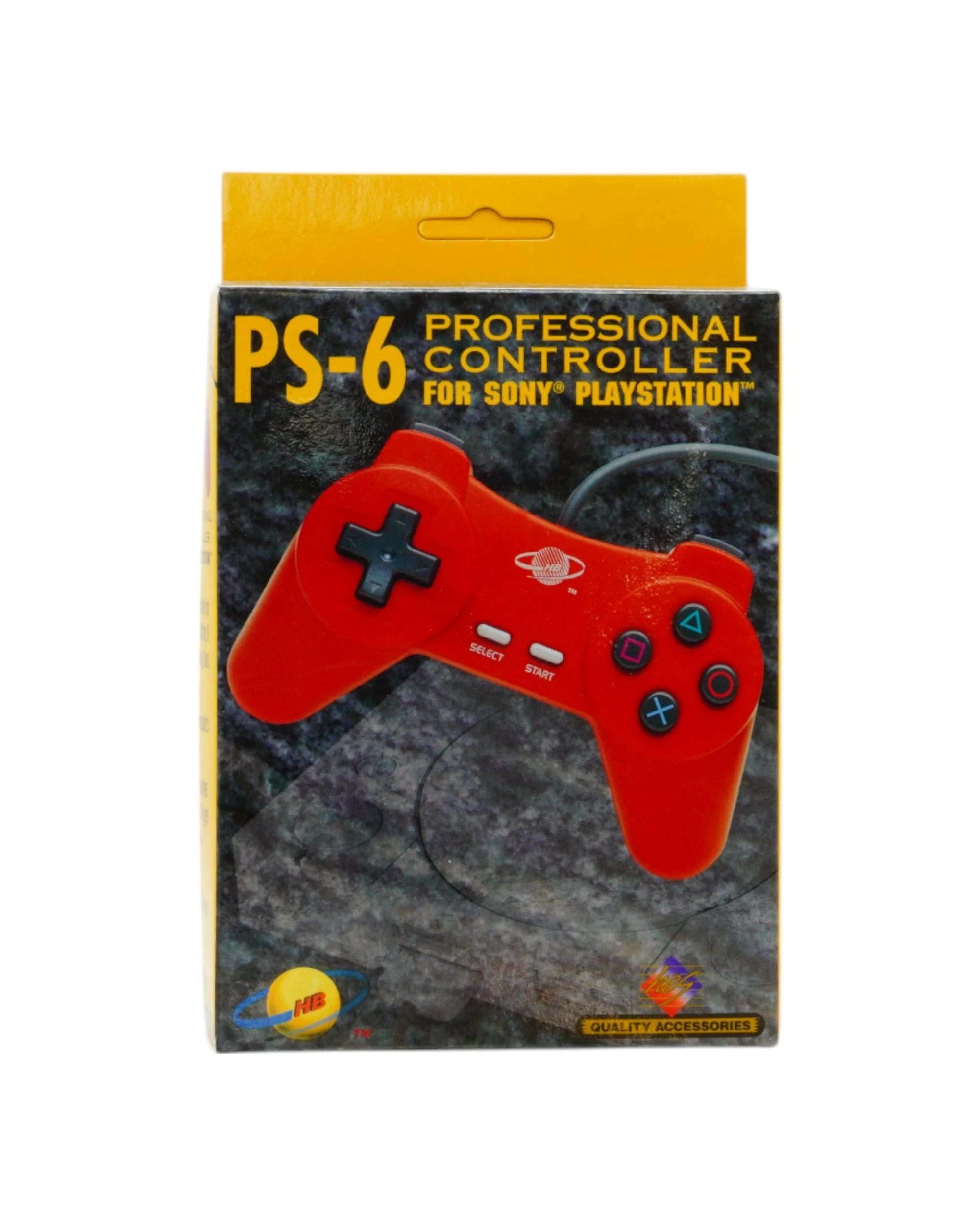 1 HB PS-6 Professional Controller For Playstation One - Red, 1 of 5