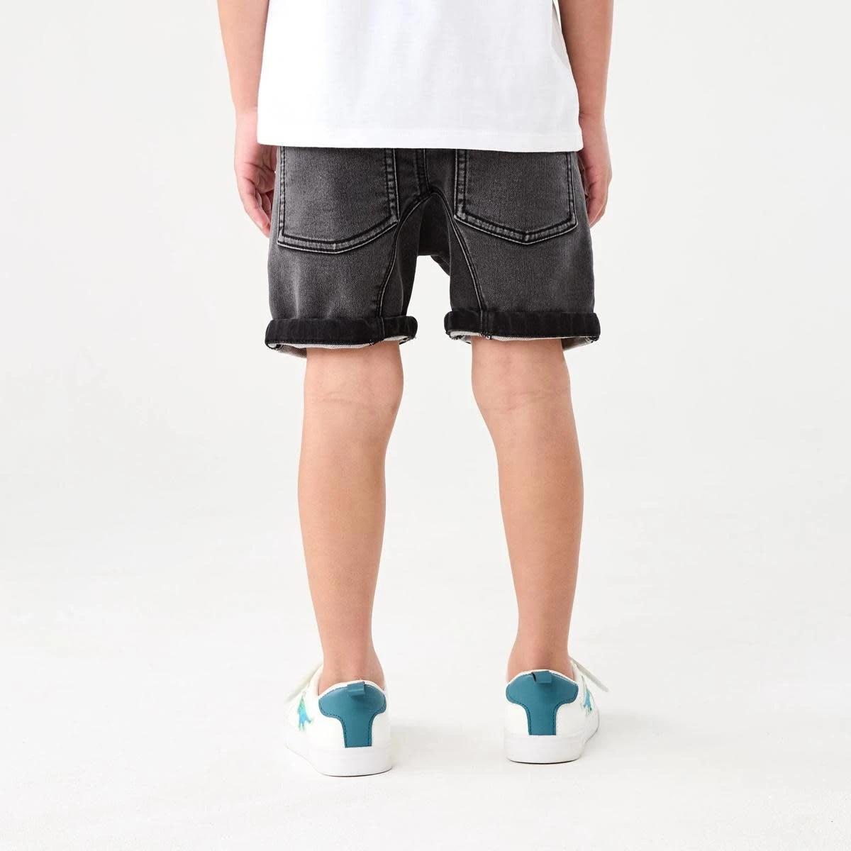 2 Moto Denim Shorts BLACK WASH, 2 of 7