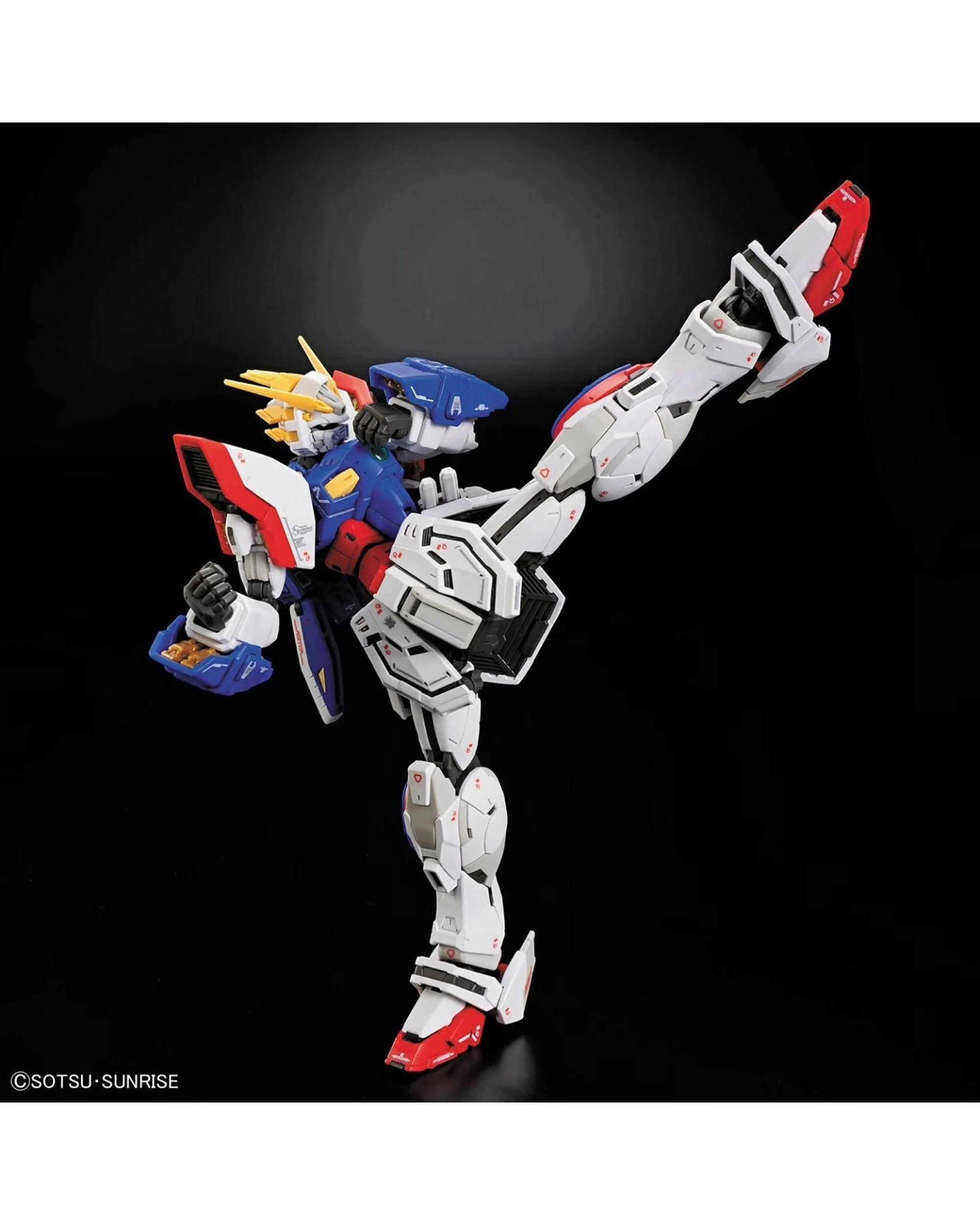 3 Bandai Gundam Real Grade Shining Gundam 1/144 Scale Model Kit, 3 of 10