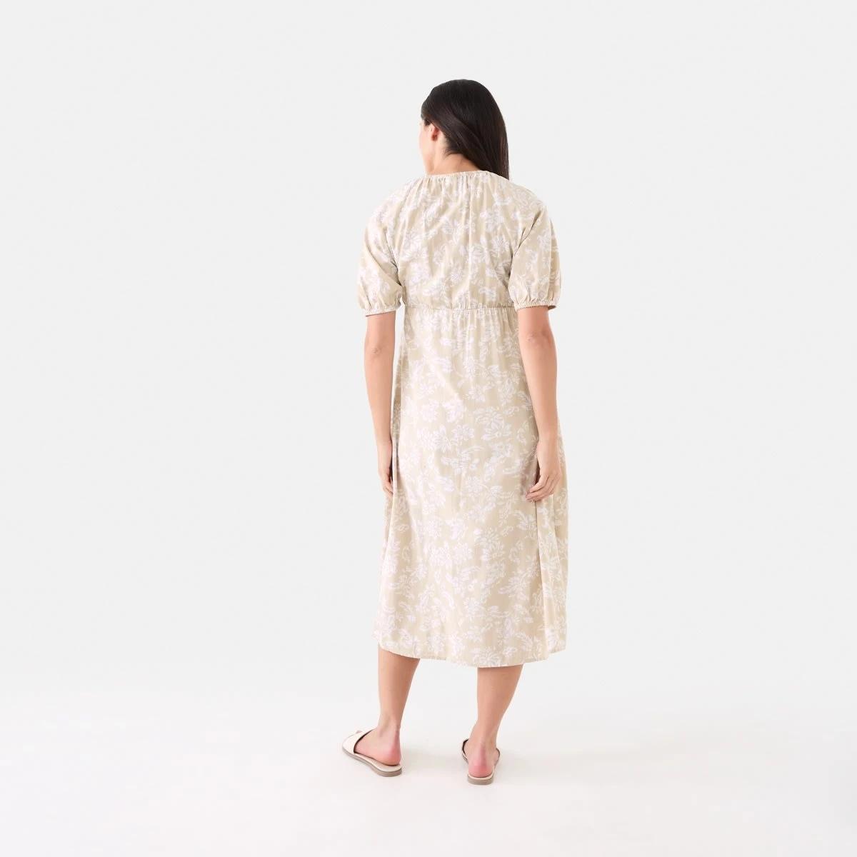 3 Maternity Short Sleeve Midi Dress Flrikat Bn, 3 of 6
