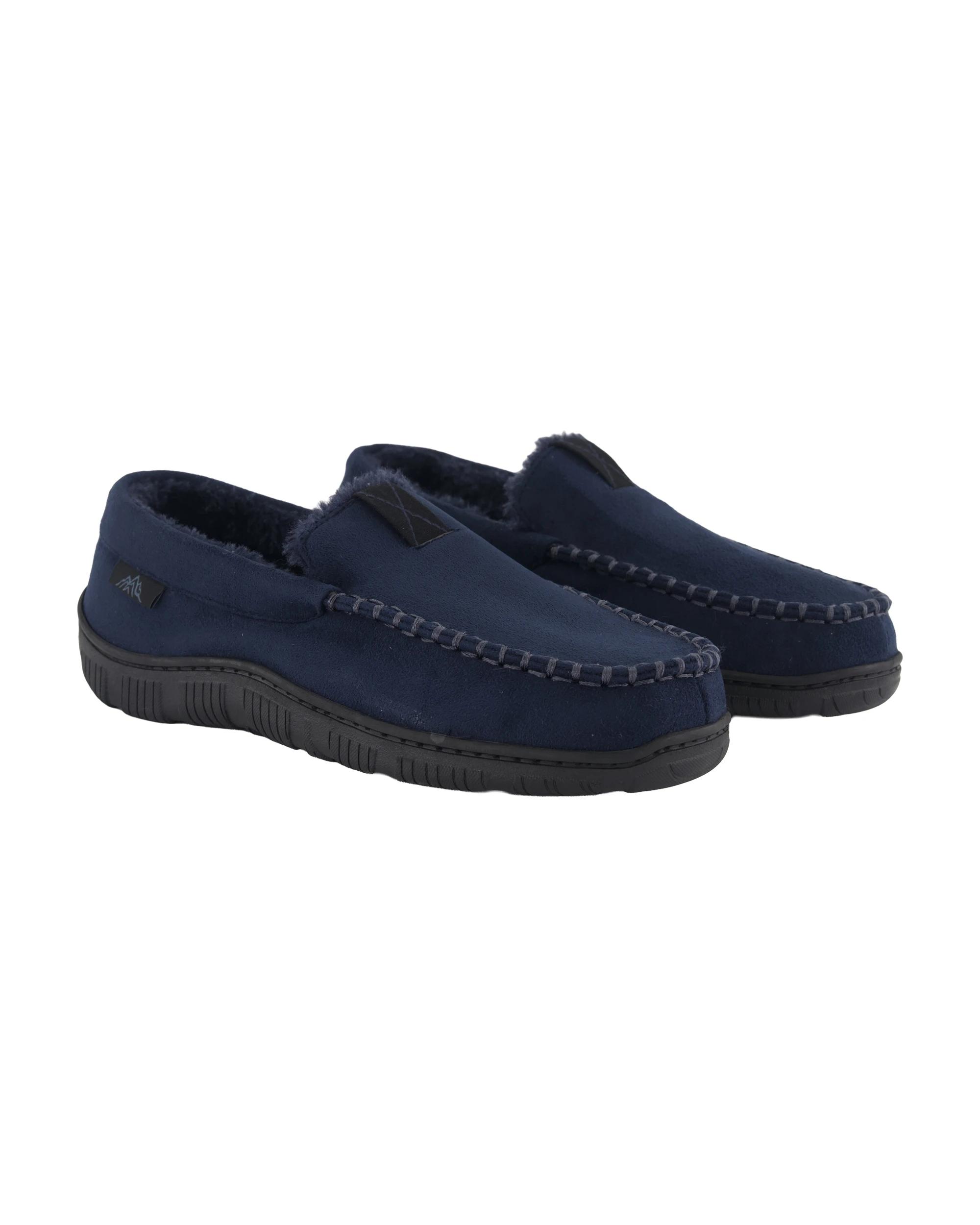 2 Hardsole Loafer Slippers Navy, 2 of 5