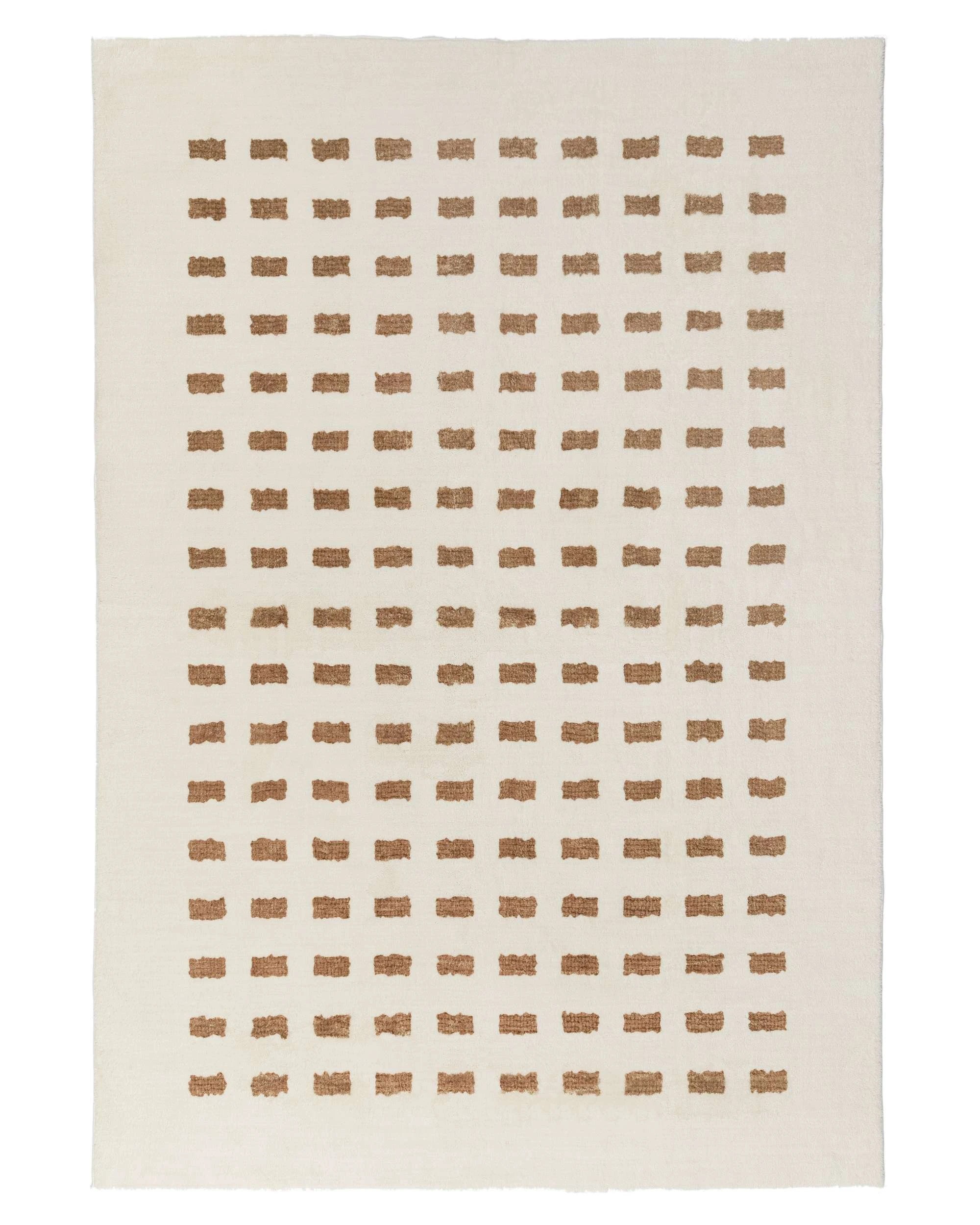 1 Loopsie Balan Rectangles Washable Rug-230cm x 160cm - White, 1 of 6