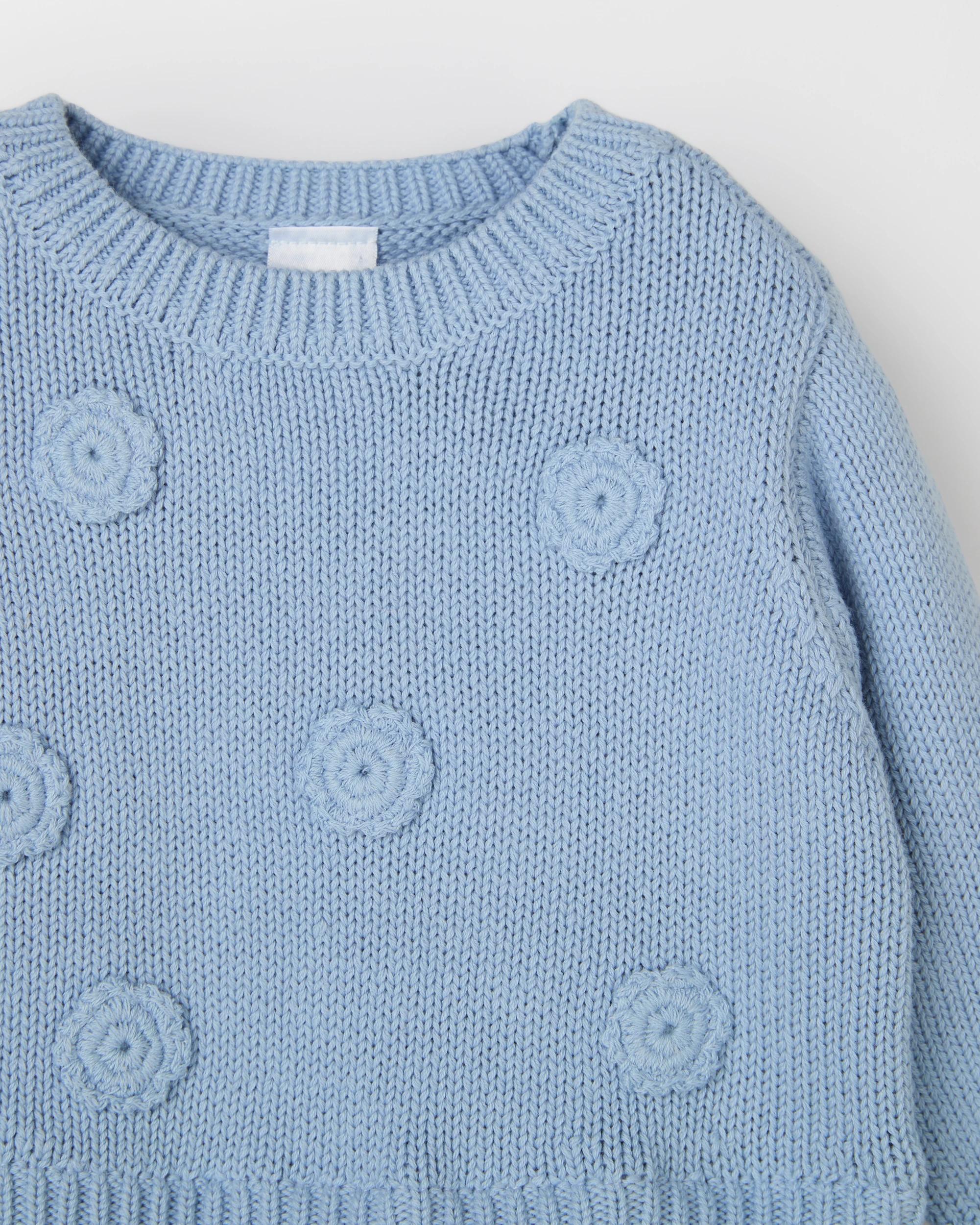 2 Target Baby Australian Cotton Knit Jumper Tutu Dress BLUE, 2 of 3
