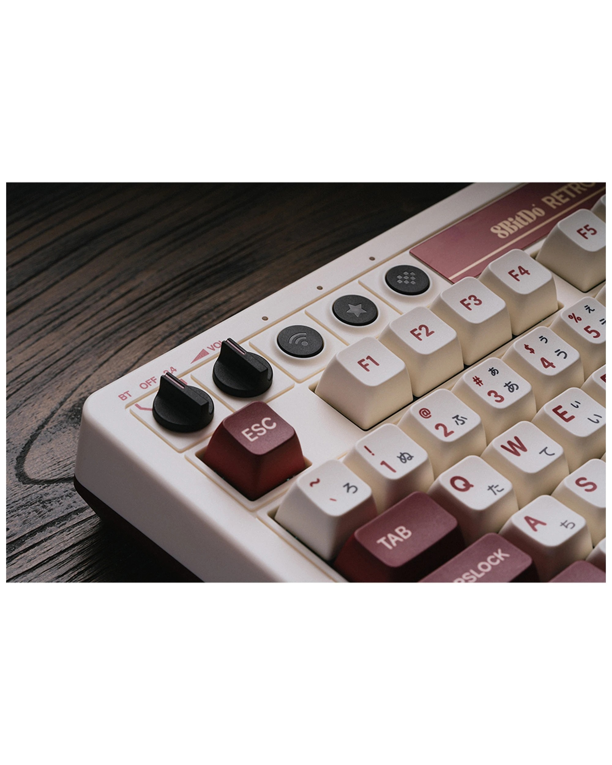 7 8bitdo Retro 87-key Mechanical Gaming Keyboard For Android Windows Fami Edition - White, 7 of 10