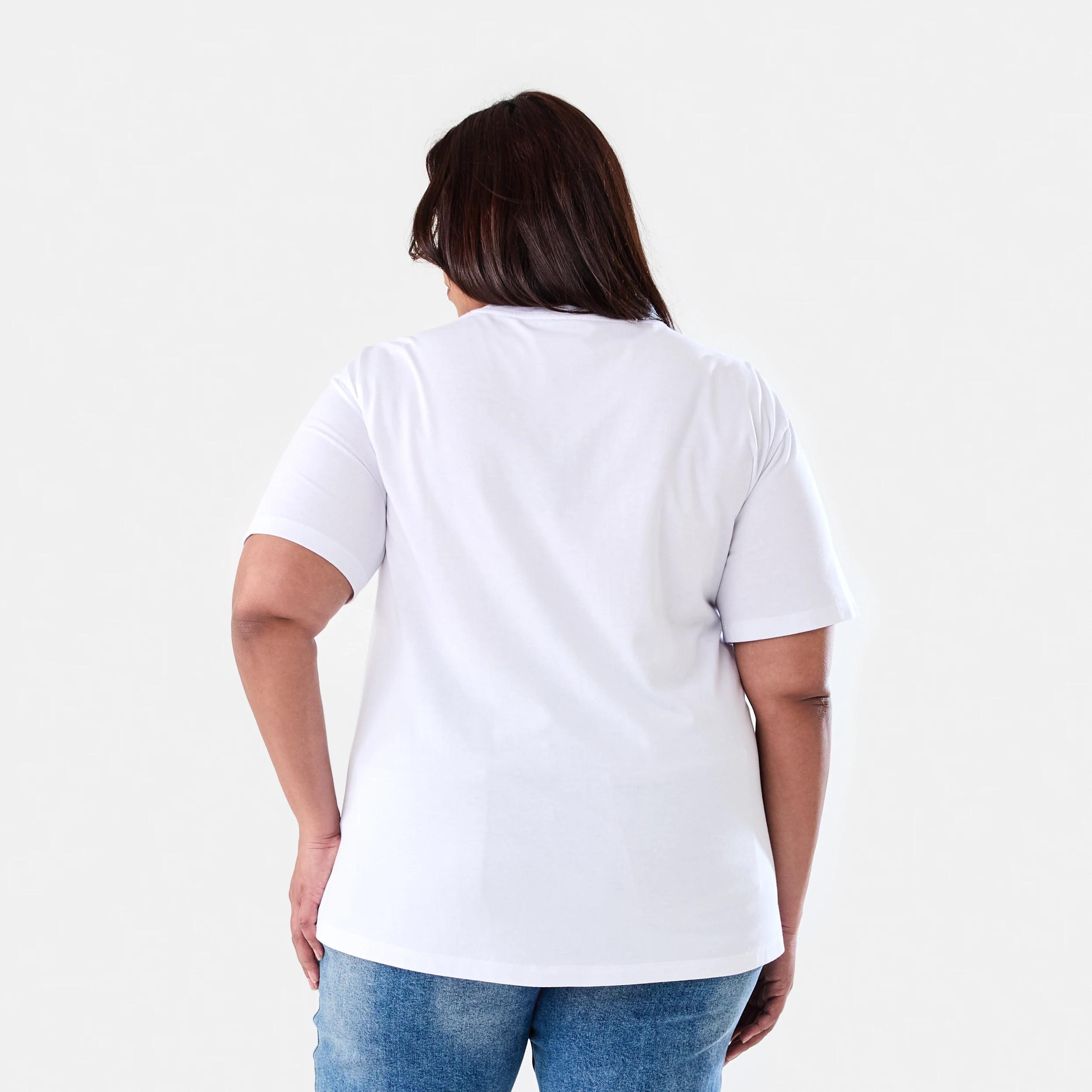 3 Curve Short Sleeve Embellished T-shirt White, 3 of 6