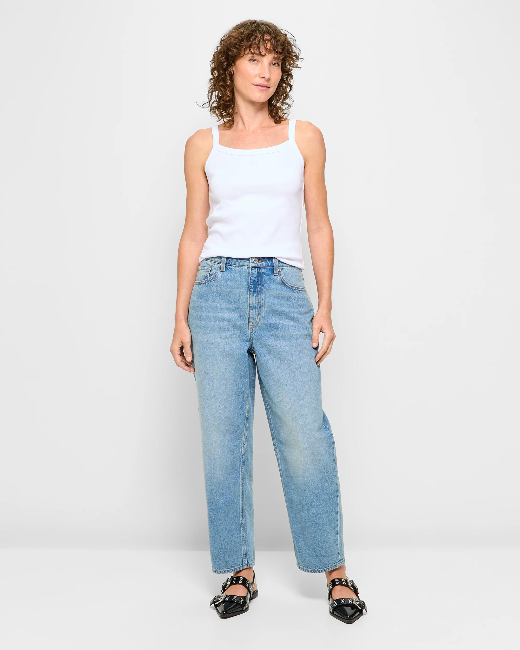 2 Target Australian Cotton Rib Cami WHITE, 2 of 5