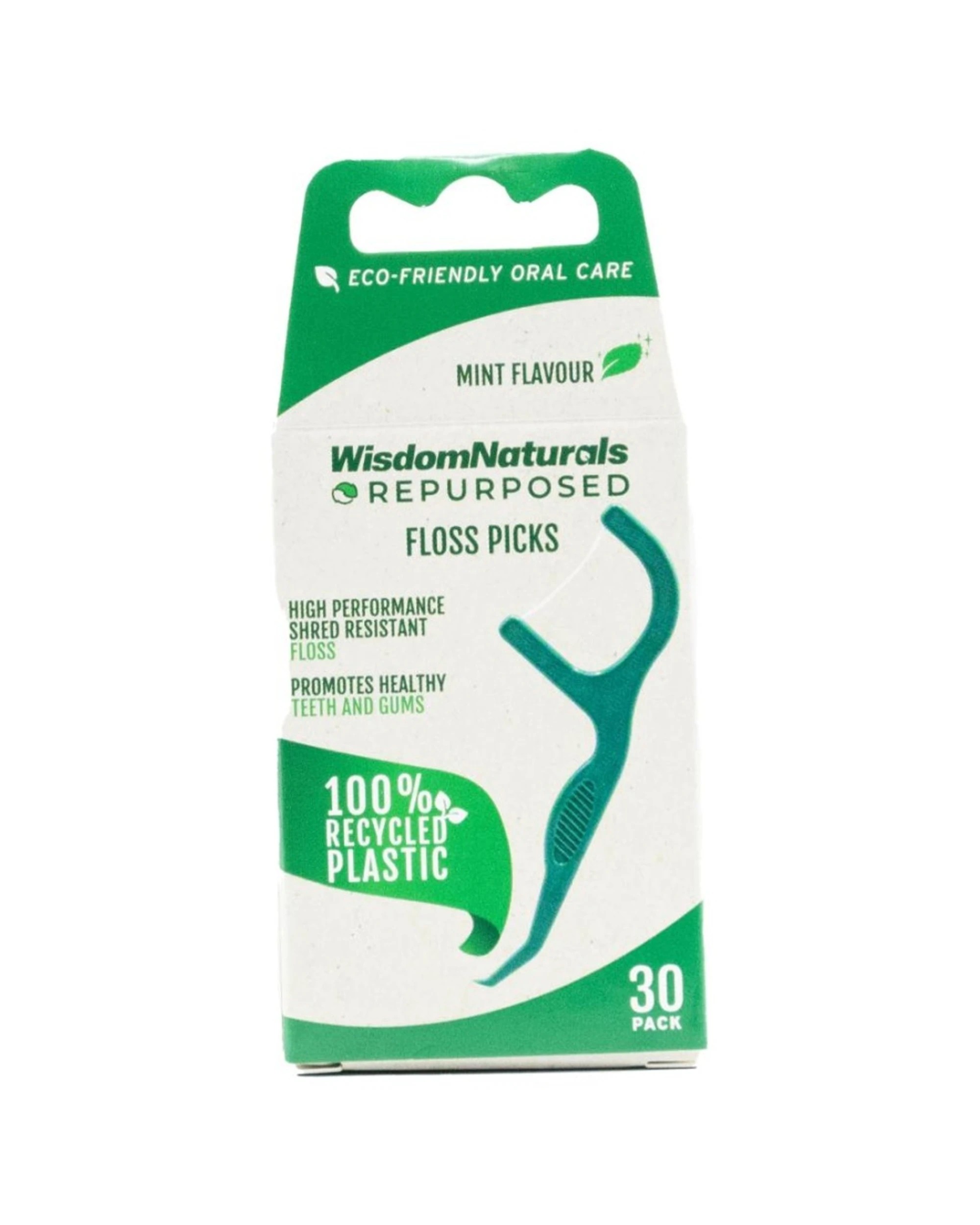 2 Wisdom 20PK Naturals Recycled Plastic Dental Floss Picks 30pc Set - Multi, 2 of 3