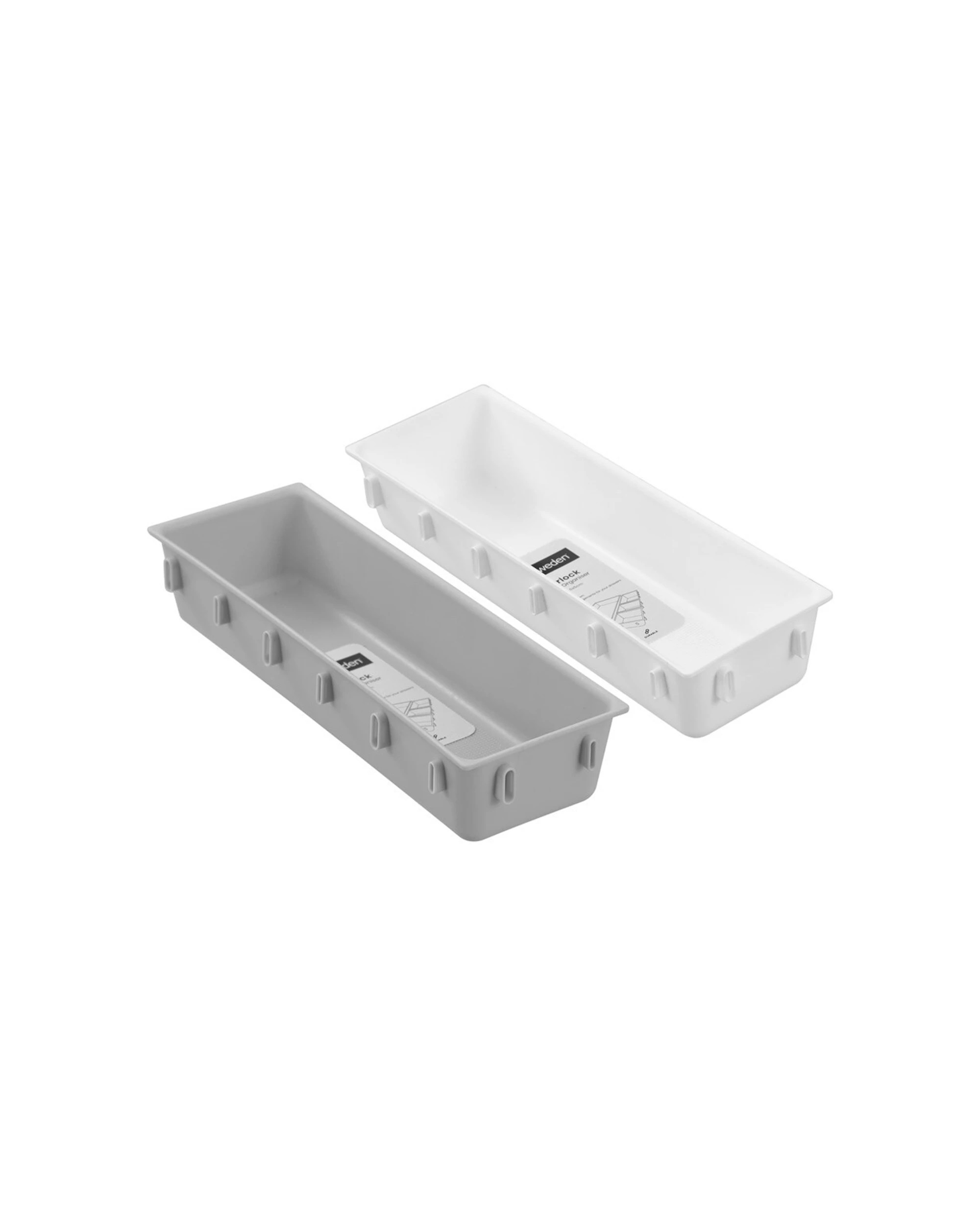3 Boxsweden 12PK Interlock Drawer Organiser Rectangle 26x8.5cm - Assorted, 3 of 6