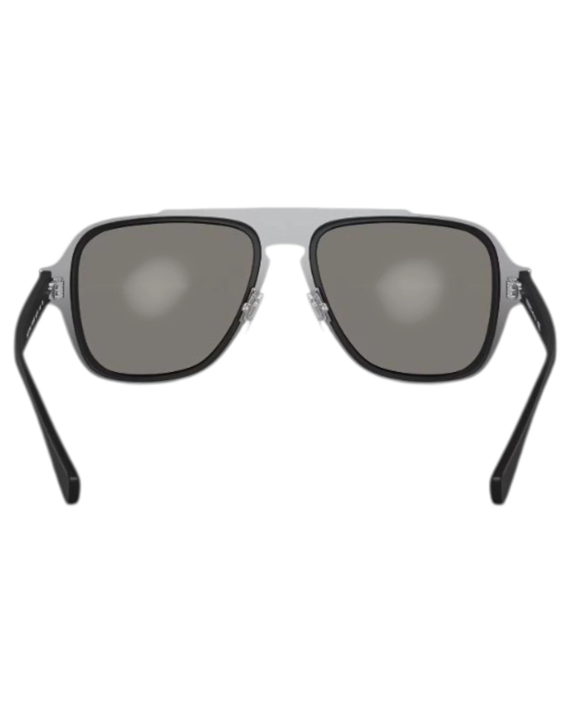 4 Versace Mens Sunglasses Ve2199 Mirror Silver Sunnies MATT BLACK/LIGHT GREY, 4 of 5