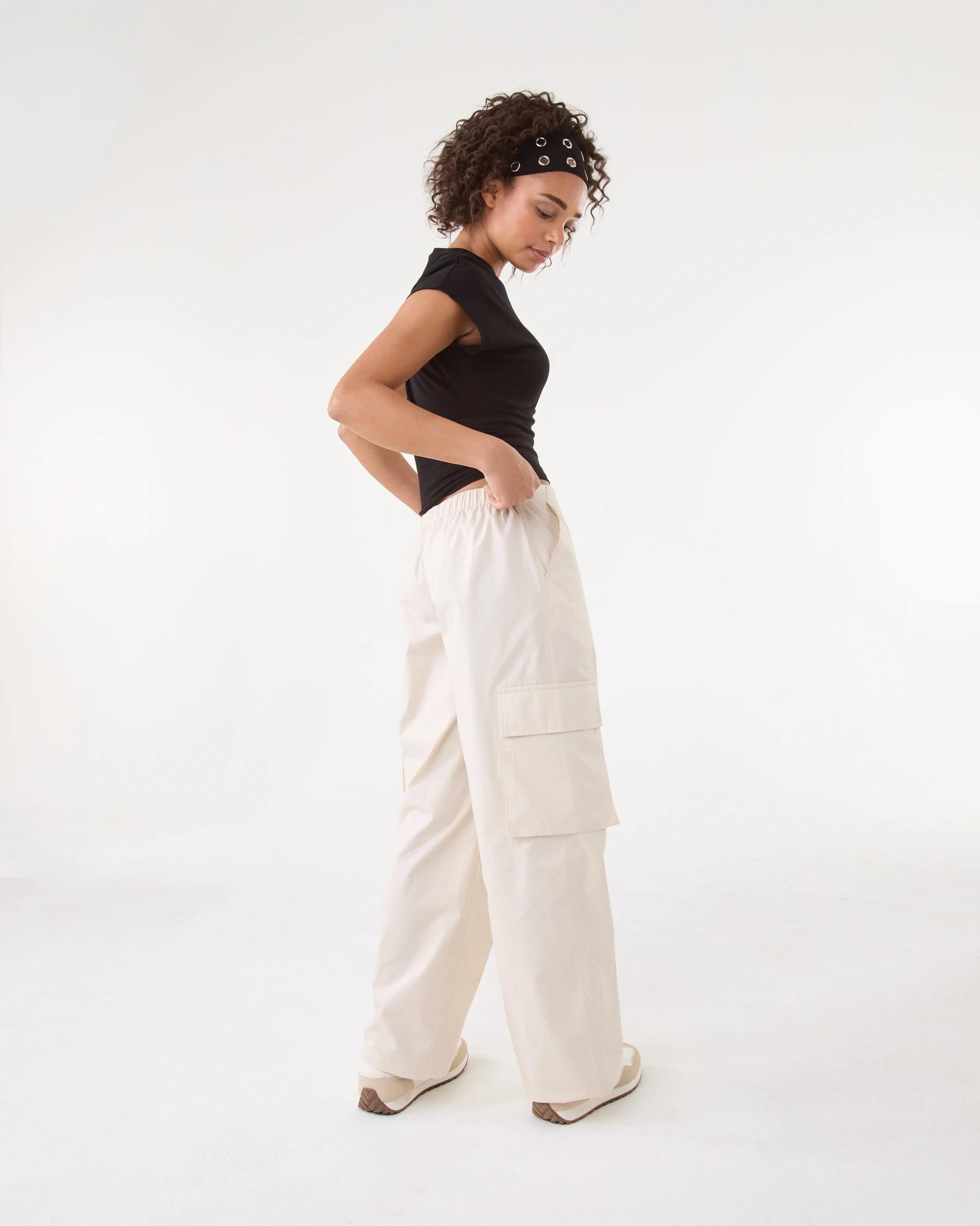 4 Balloon Leg Cargo Pants Bge Rainy, 4 of 7