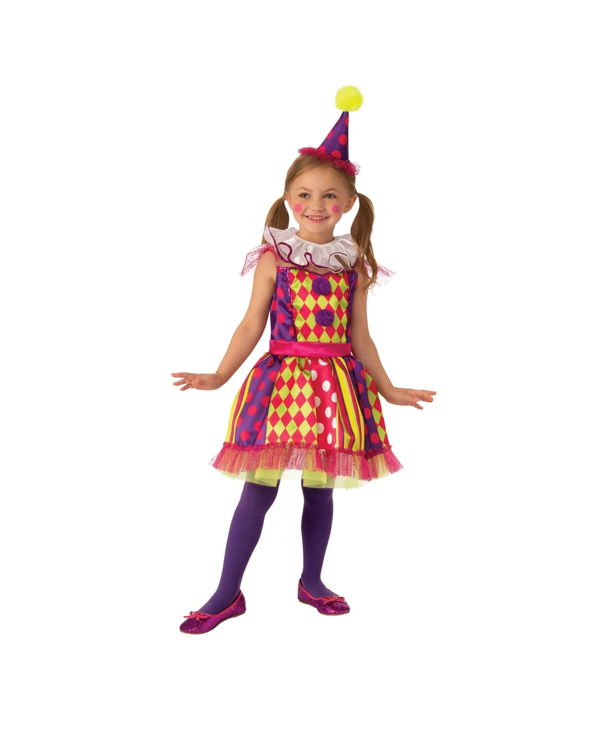 1 Bright Clown Child Costume Size L, 1 of 1