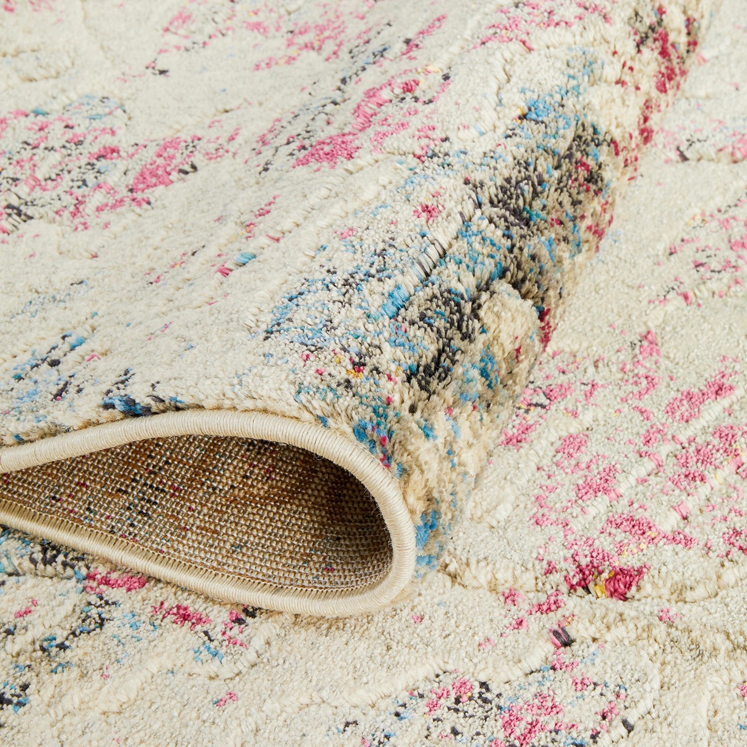 9 Common Ground Rugs Wonderland 400x80cm - Large Runner Power Loomed Pet Friendly Rug - Pink, 9 of 9