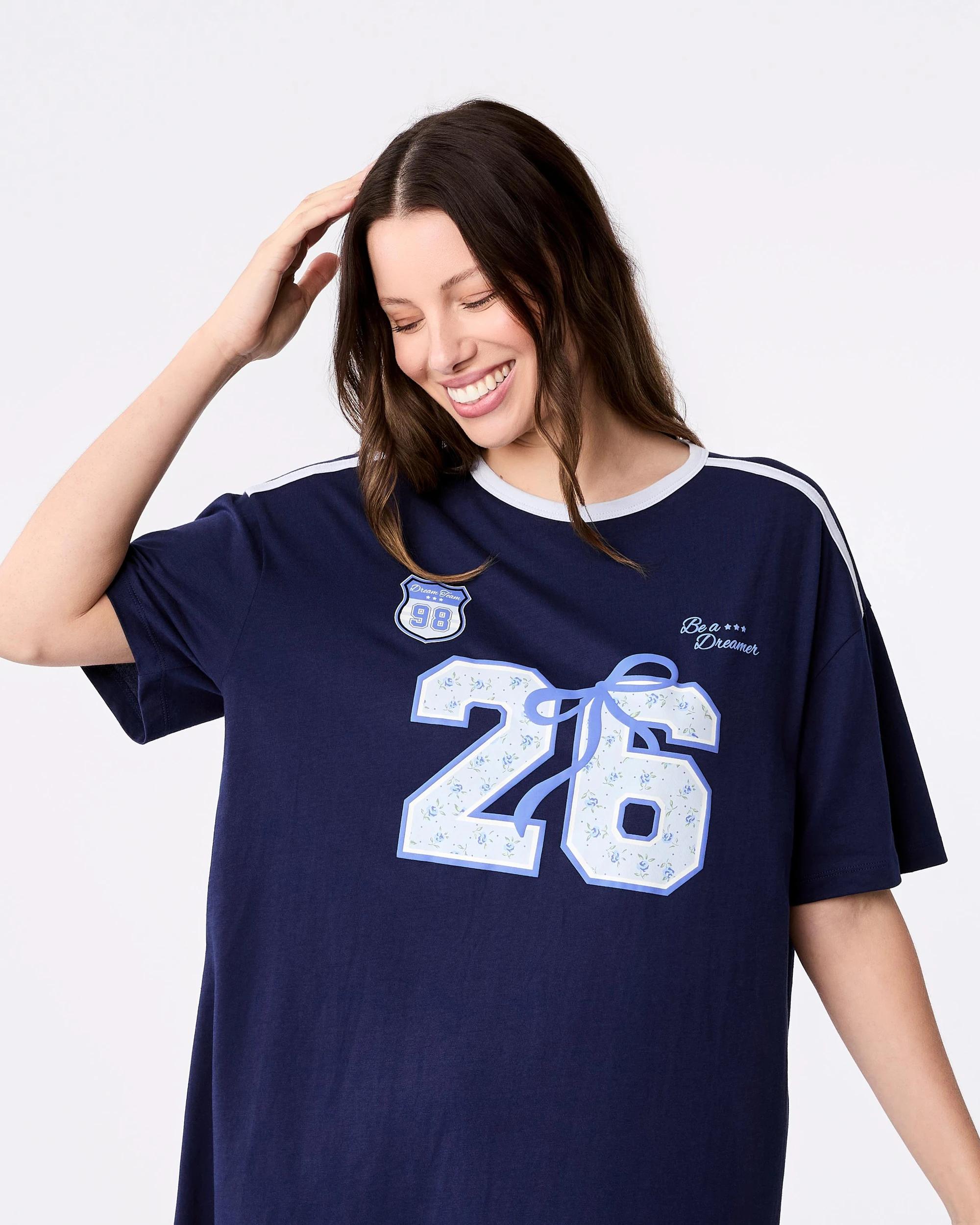 5 Graphic Nightie 26 Navy, 5 of 6