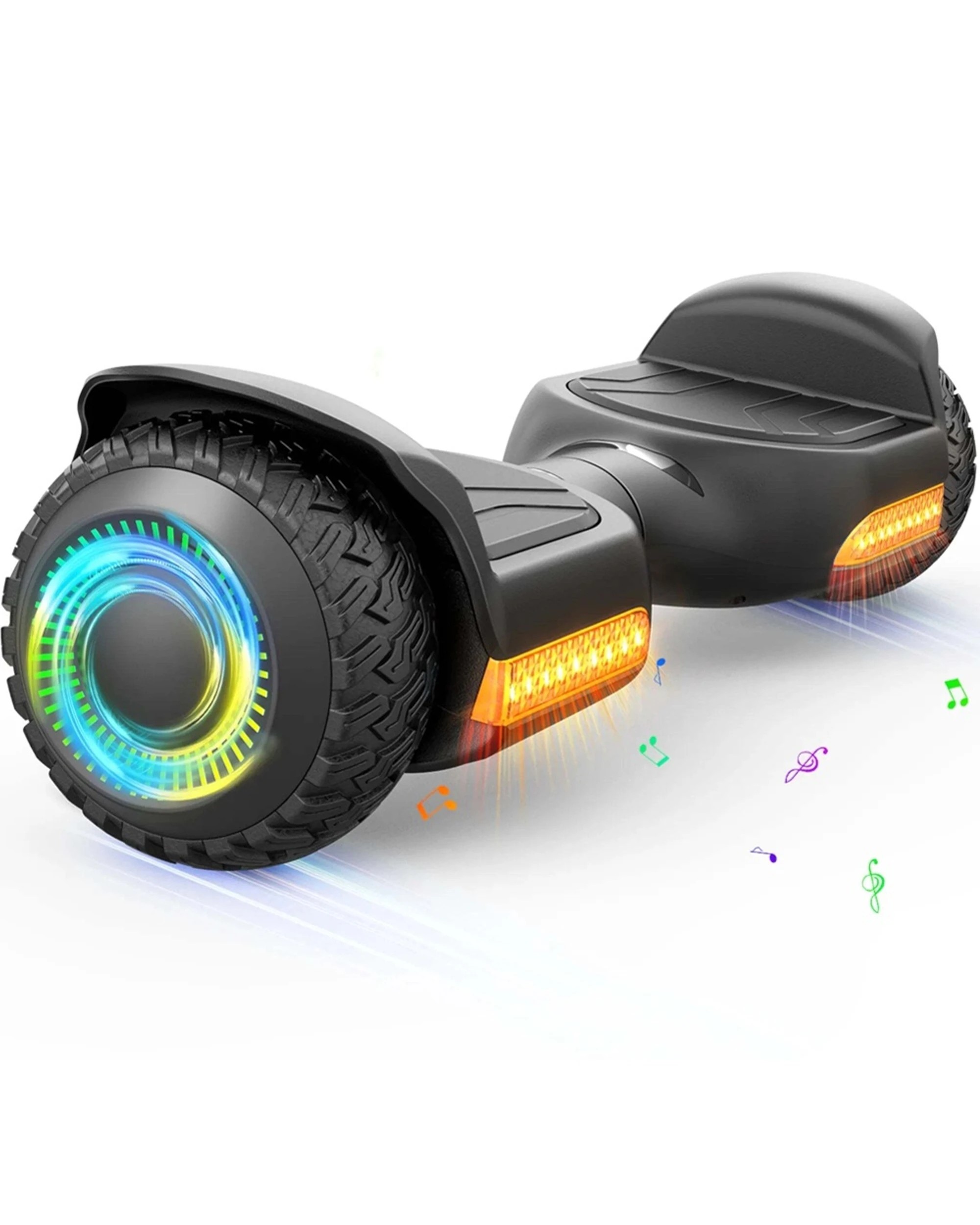 2 Gyroor Kids All Terrain Off-Road Hoverboard 6.5 Inch Tyres Dual 250W Motors 4-12Y - Black, 2 of 2