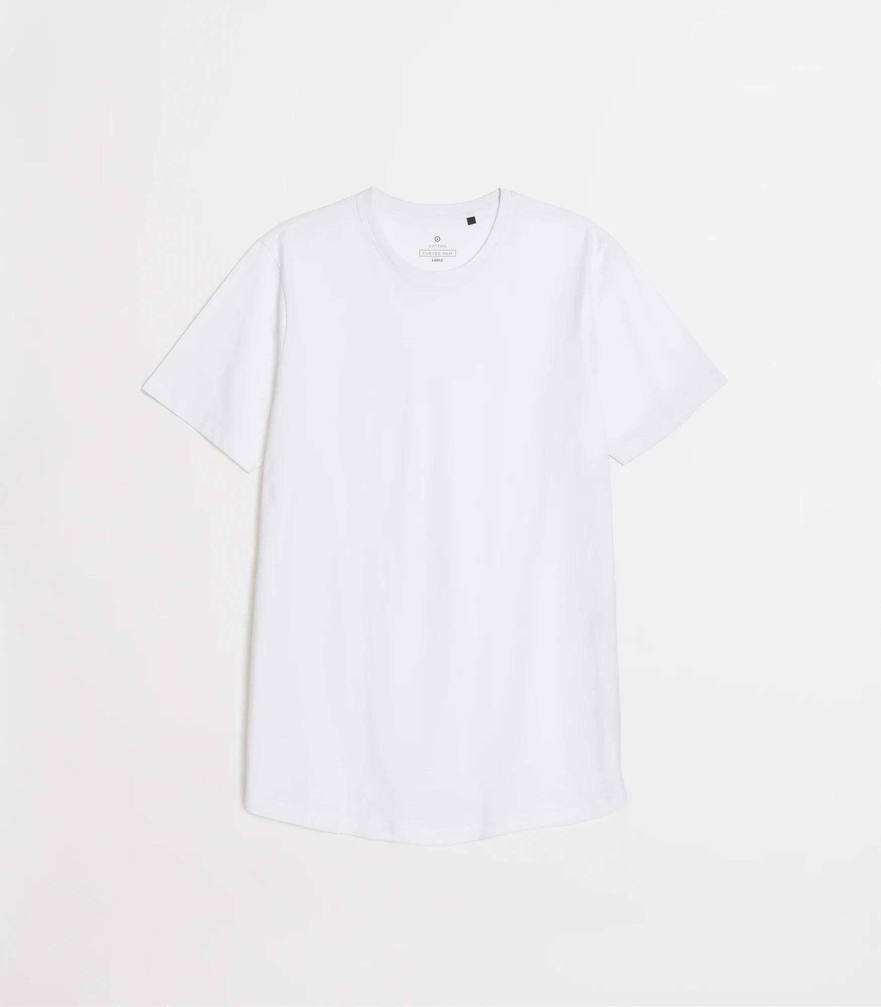 5 Target Australian Cotton Curved Hem T-Shirt WHITE, 5 of 6
