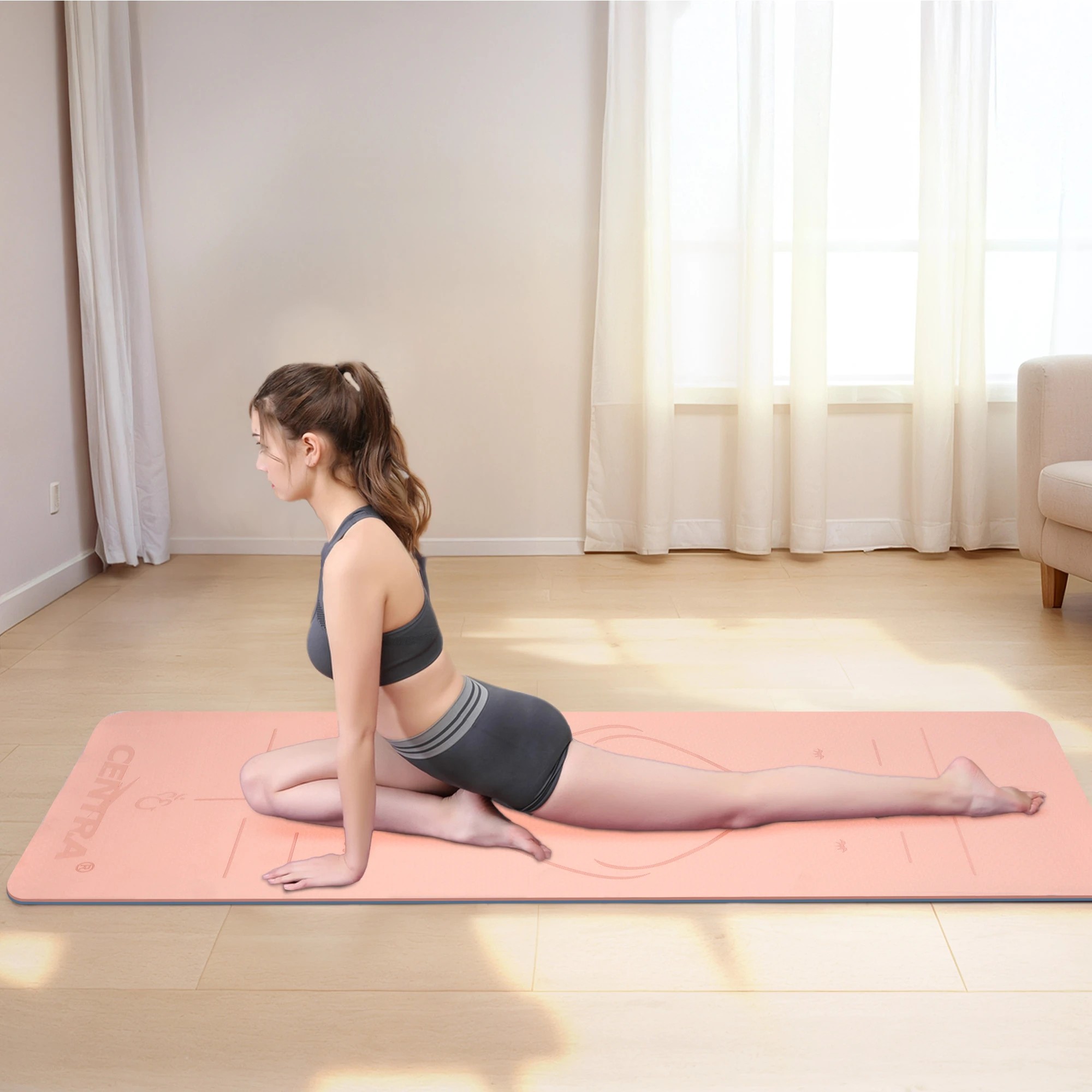 8 Centra Yoga Mat Non-Slip Fitness Exercise Workout Home Pilates & Floor, 8 of 9