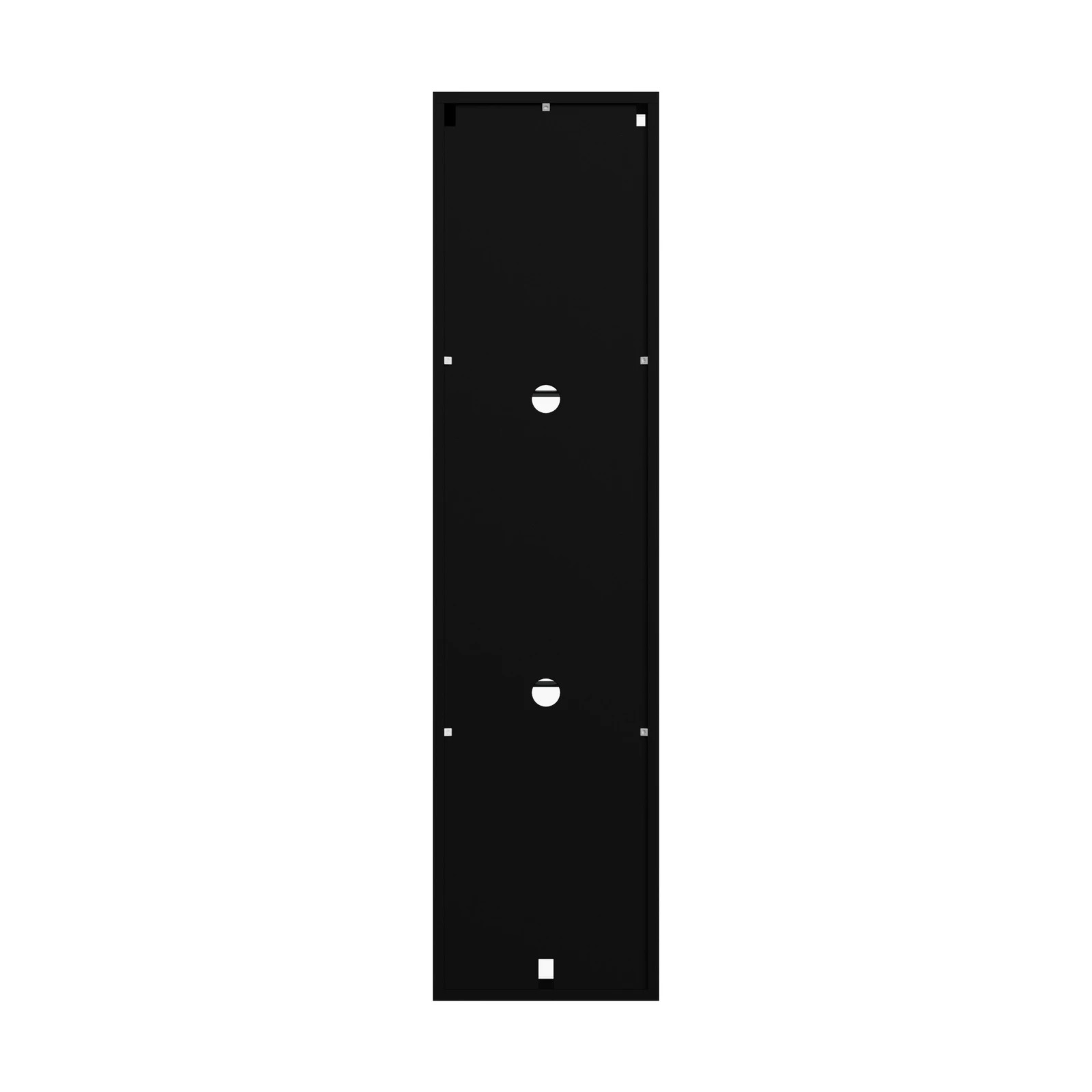 8 Oikiture Wall Mounted Display Cabinet LED Light High Gloss Cupboard - Black, 8 of 8