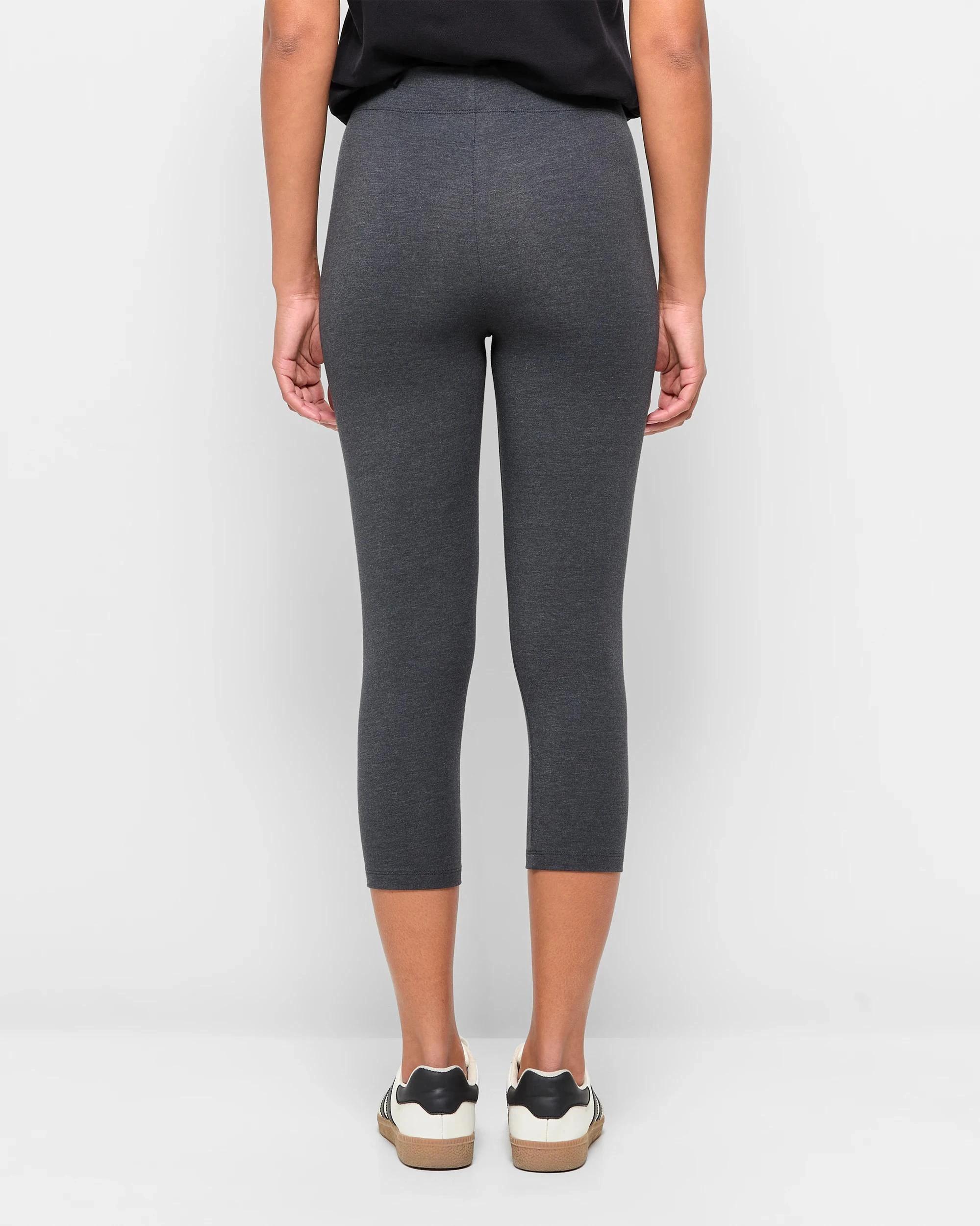 4 Target Australian Cotton 3/4 Length Leggings CHARCOAL MARLE, 4 of 5