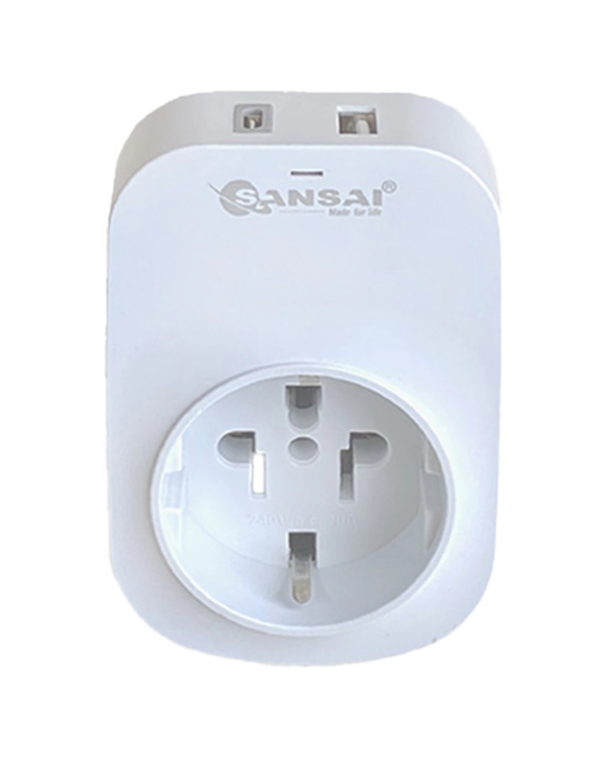2 Sansai Worldwide Travel Adaptor USB-C A USA Canada Europe to AU NZ Plug - White, 2 of 3