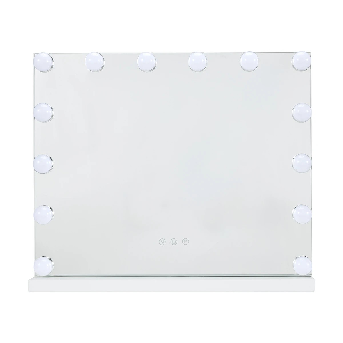 2 Rectangle Hollywood Mirror - White, 2 of 10