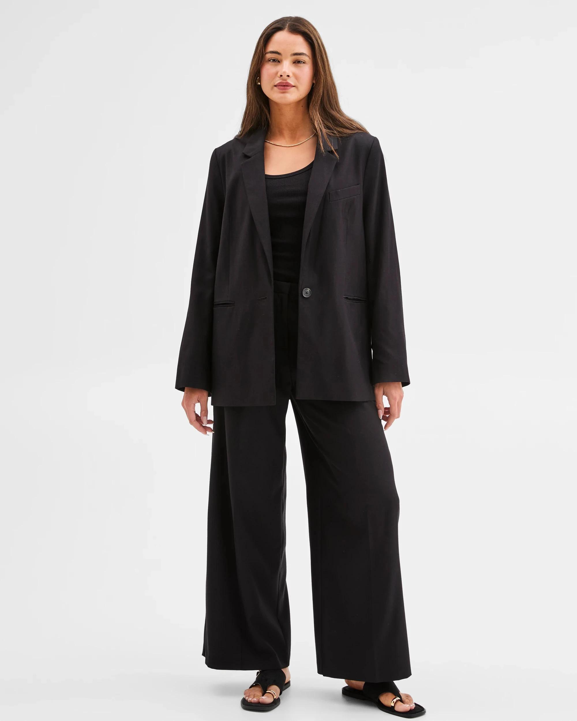 2 Lily Loves Oversized Blazer BLACK, 2 of 6