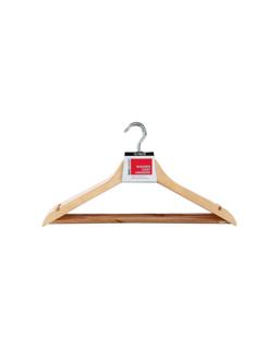 10pc Boxsweden 44.5cm Wooden Hanger/wardrobe Organiser For Dress/clothes/shirt - Nat