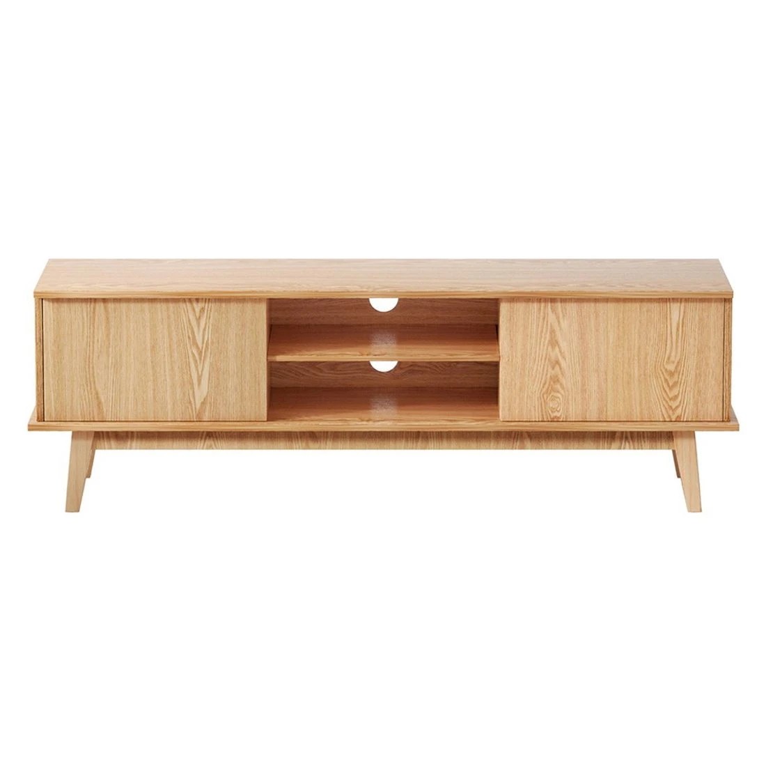 5 Artiss TV Cabinet Entertainment Unit Stand Storage 140CM - Brown, 5 of 6