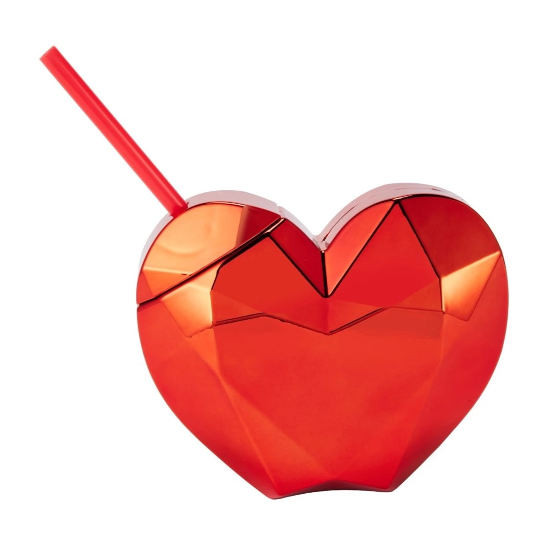 1 Novelty Heart Tumbler with Straw, 1 of 7