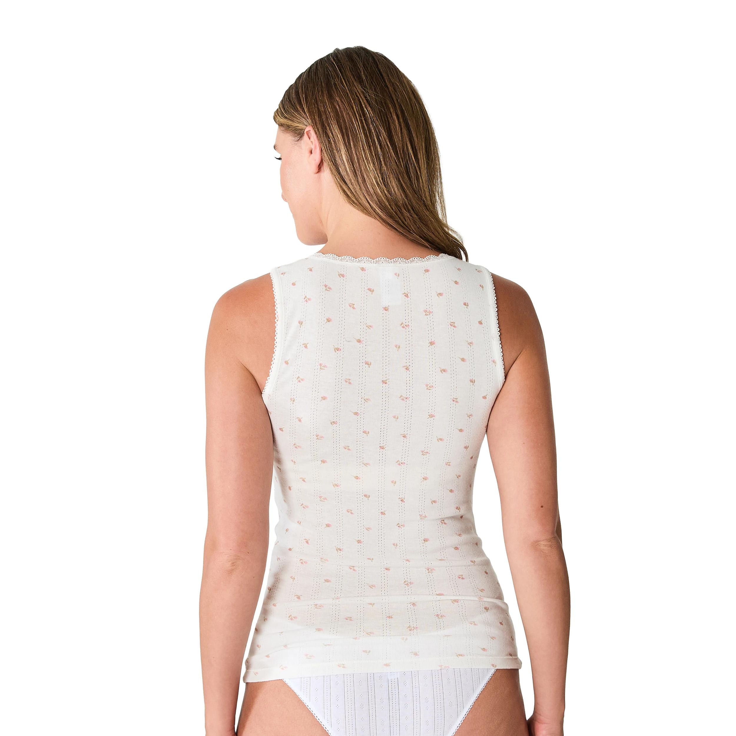 4 2 Pack Pointelle Thermal Vests Esw Sw, 4 of 10