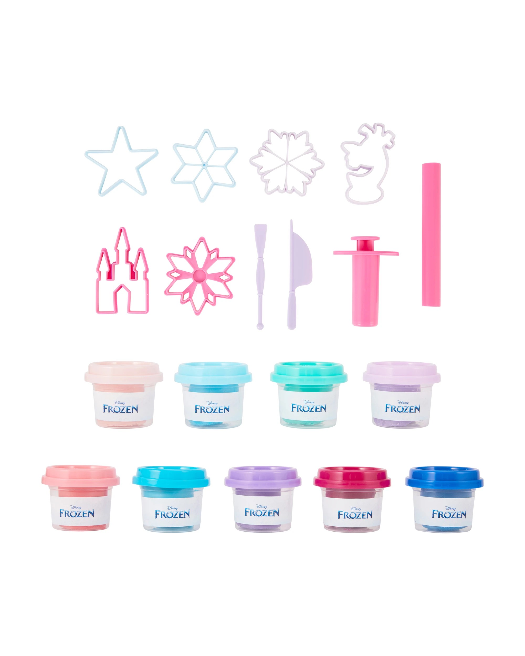 2 19 Piece Disney Frozen Dough and Stencils Set, 2 of 5