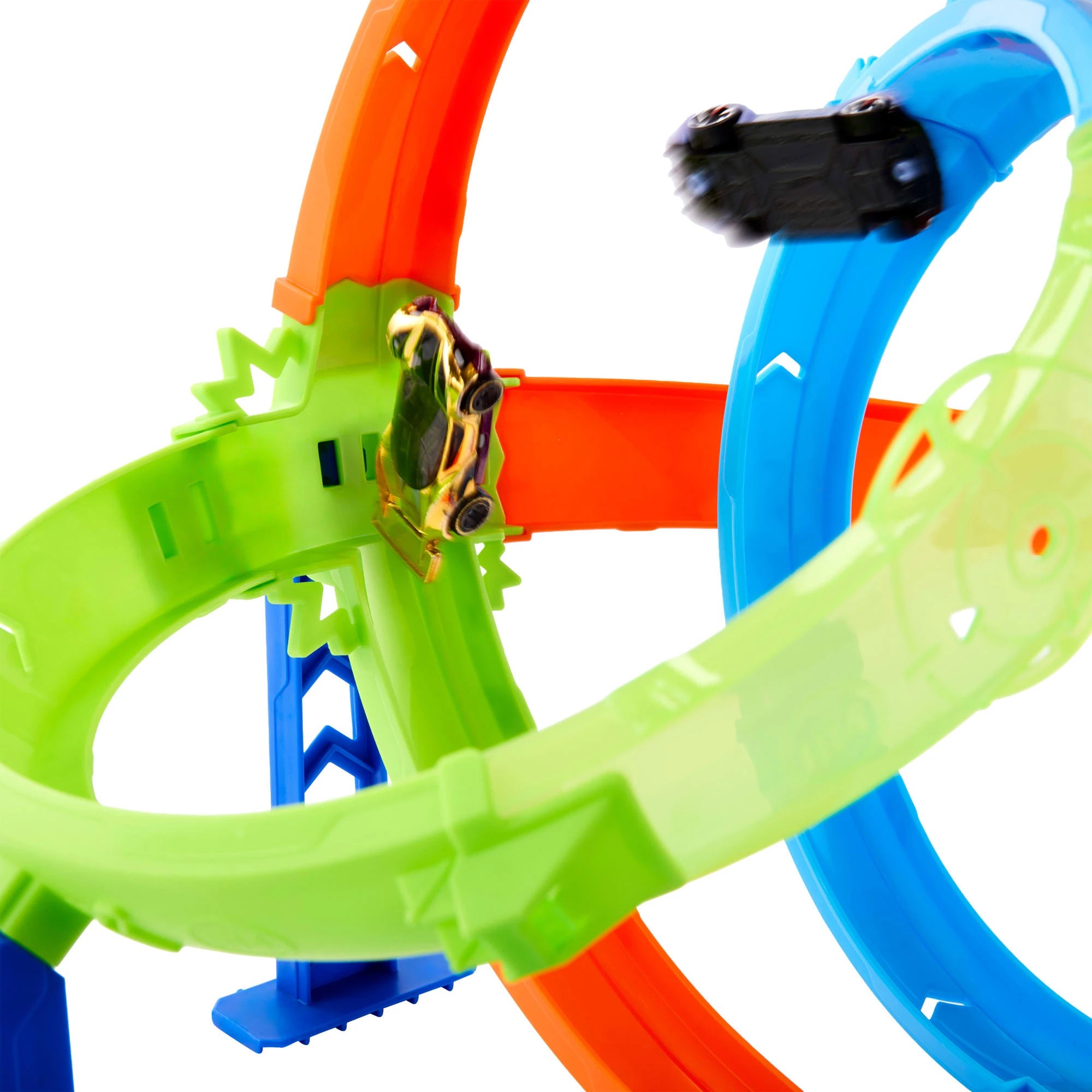 4 Hot Wheels Stunt Tracks Rapid Launch Cyclone Track Set, 4 of 6