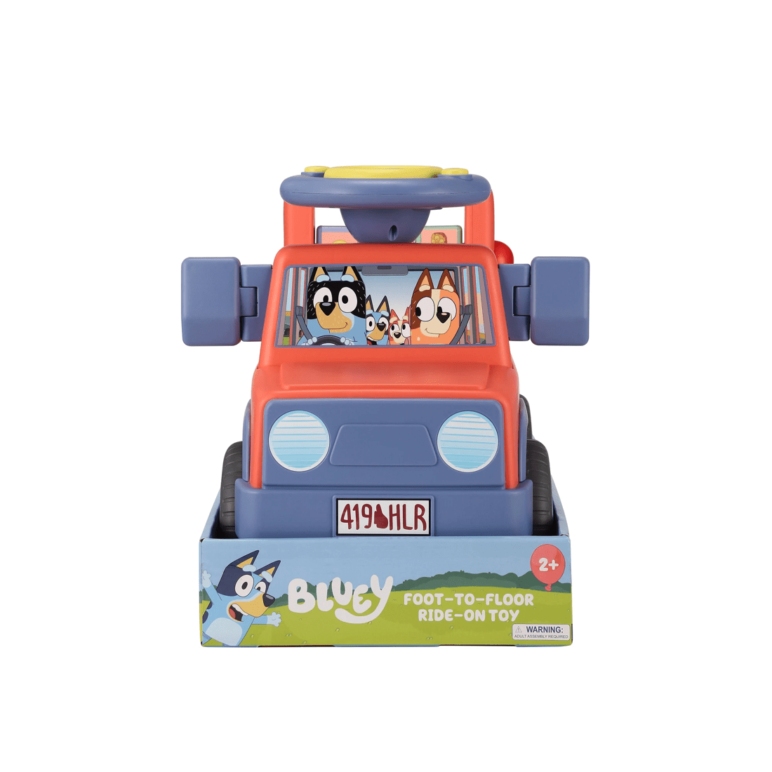 2 Bluey Foot-to-floor Ride-on Toy
 - Red, 2 of 9