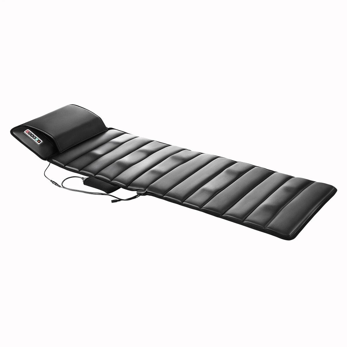 1 HOMASA Heating Massage Mat Full Body Vibration Electric Heated Chair Pad Shiatsu Neck Shoulder Back Leg Massager, 1 of 8