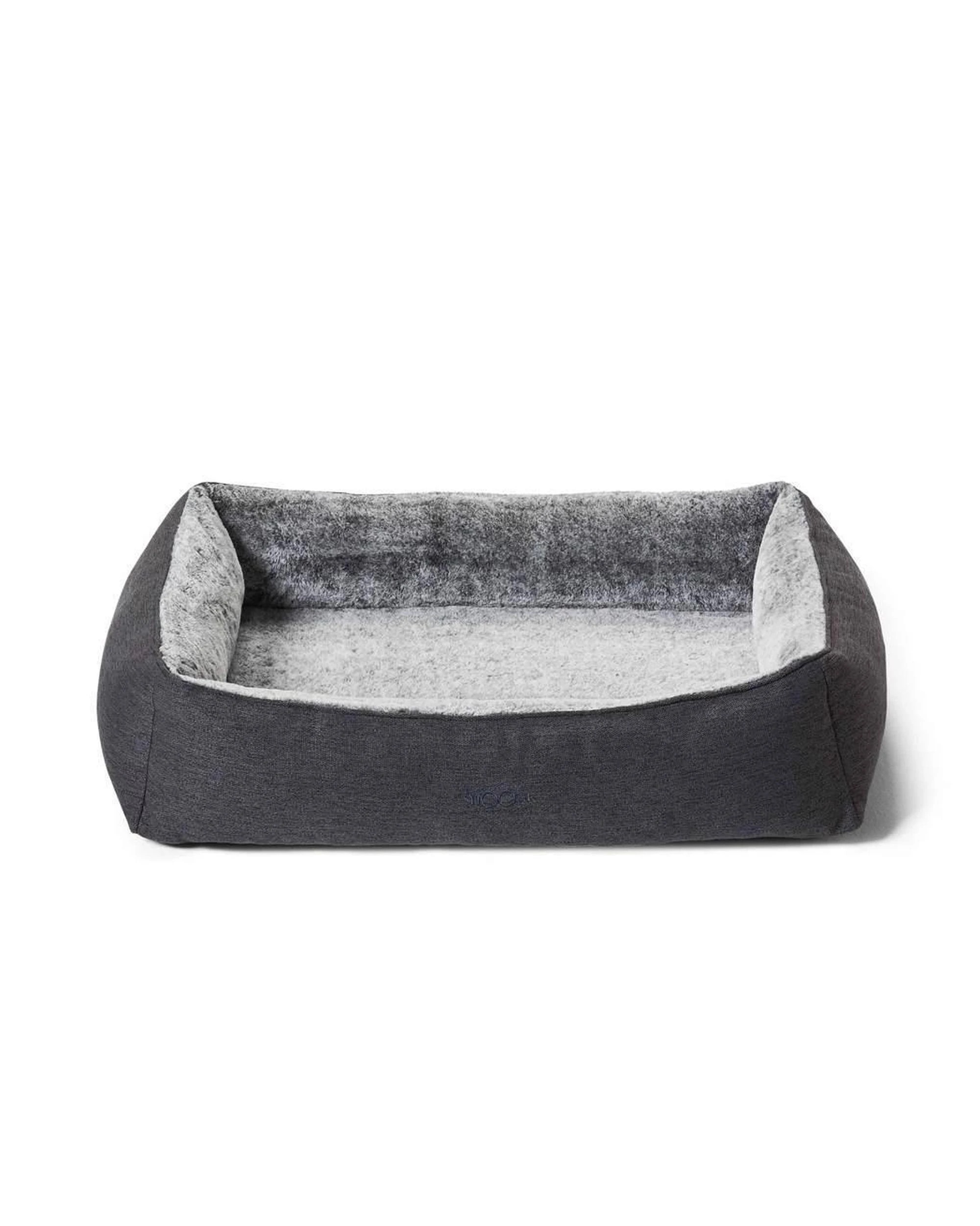 2 Snooza Snuggler Plush Dog Bed Non-Slip Base Chinchilla Large, 2 of 5