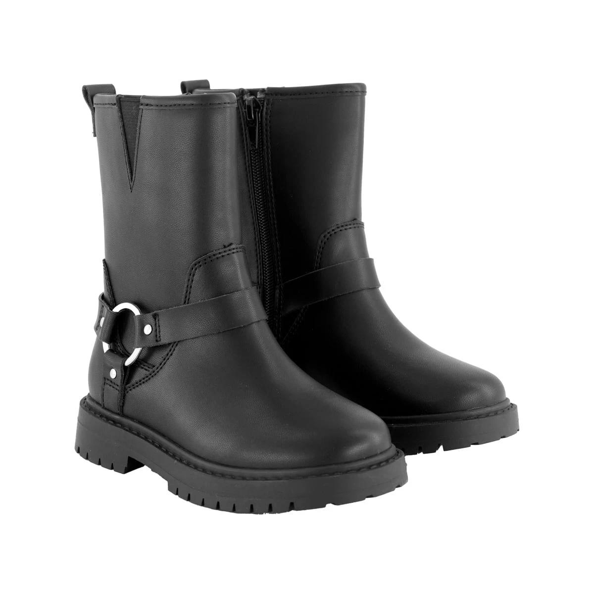 2 Junior Biker Boots Black, 2 of 4