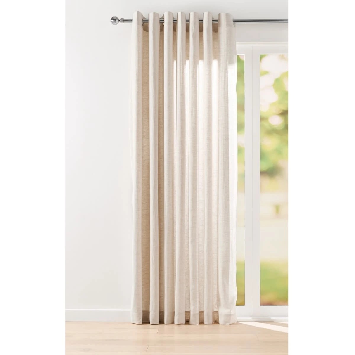 1 Cairo Wide Curtain - Beige - 240cm x 221cm, 1 of 5