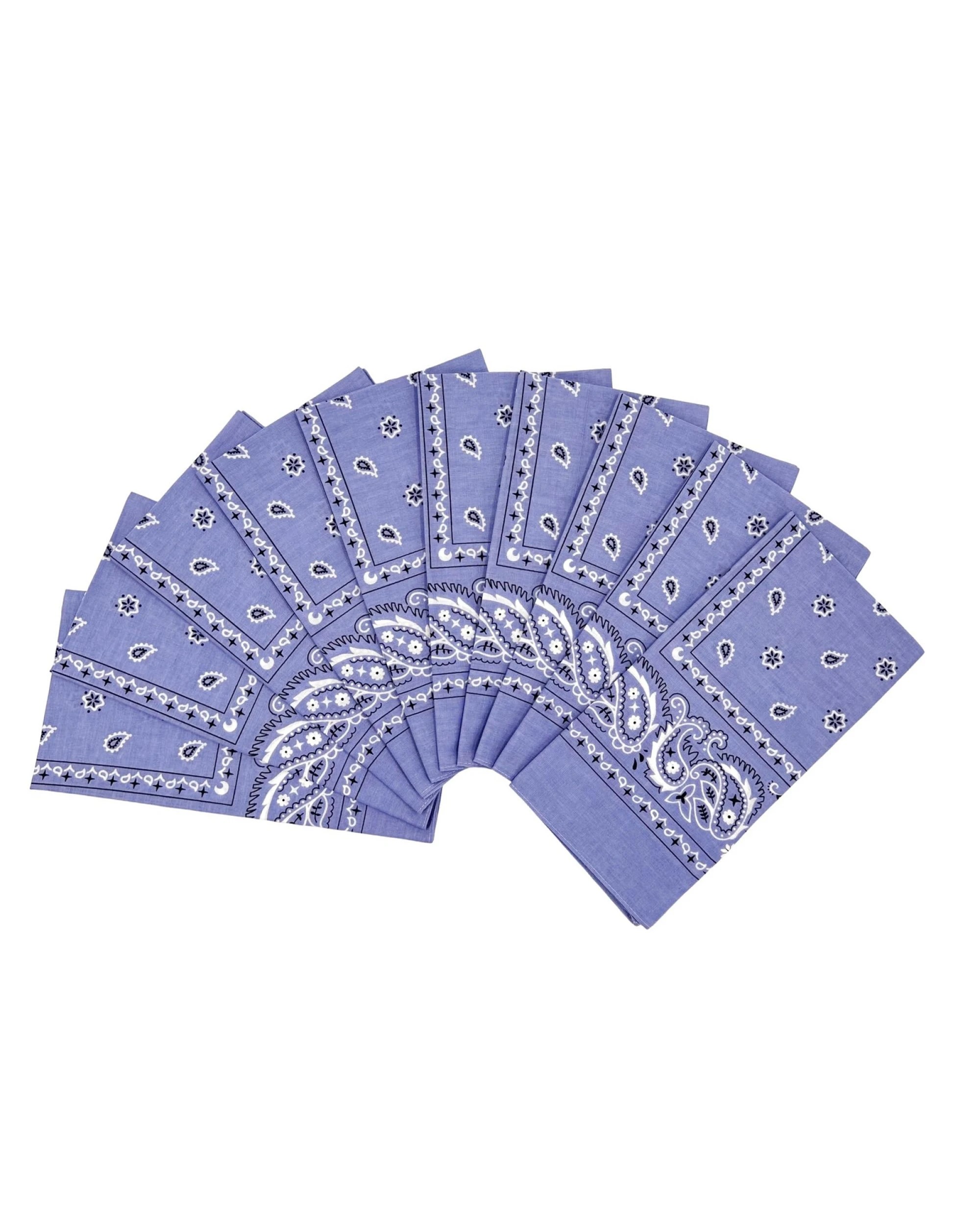 1 BR Costumes 20-Pack Paisley Cotton Bandanas for Head Wraps and Masks, 1 of 3