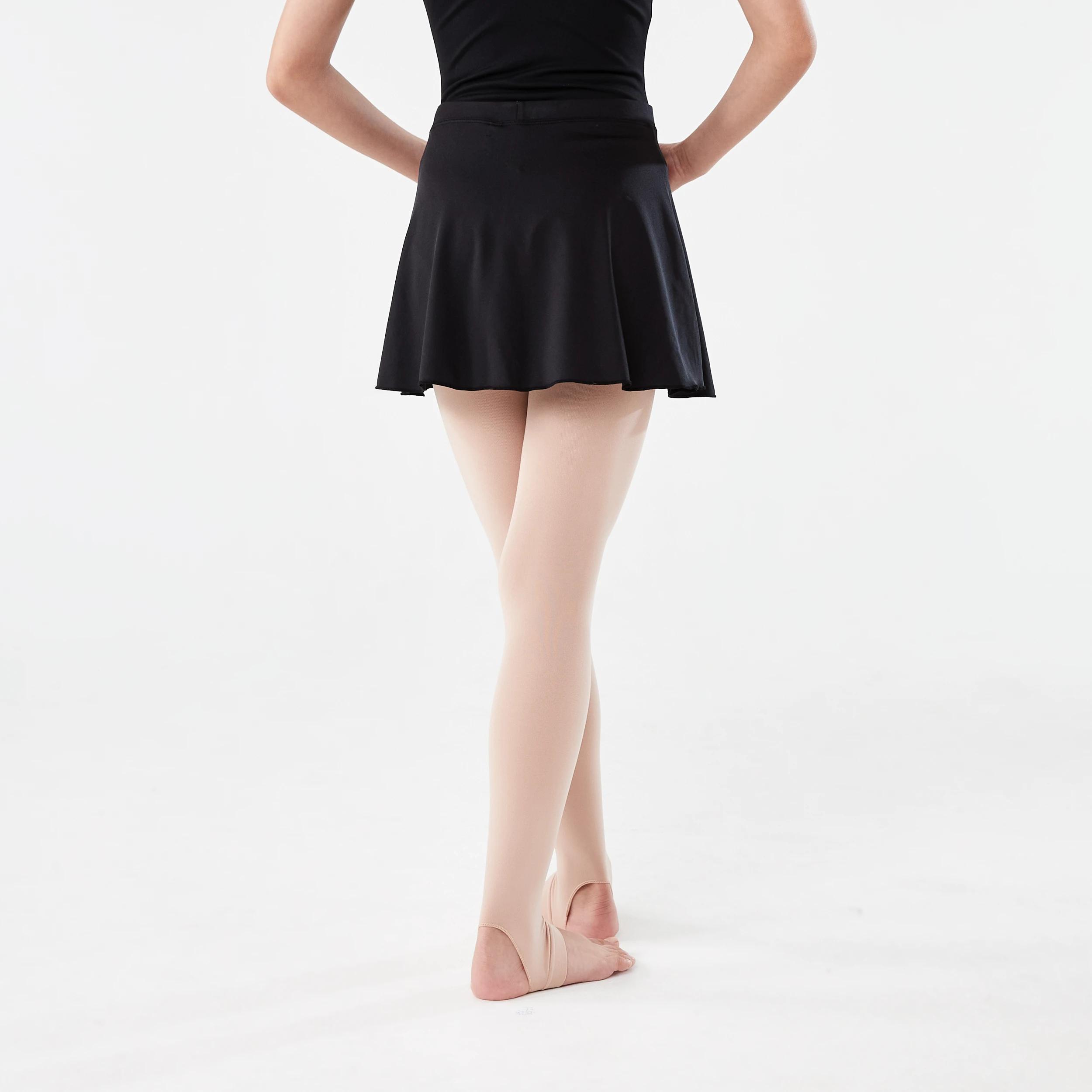 3 Dance Knit Wrap Skirt BLACK, 3 of 10