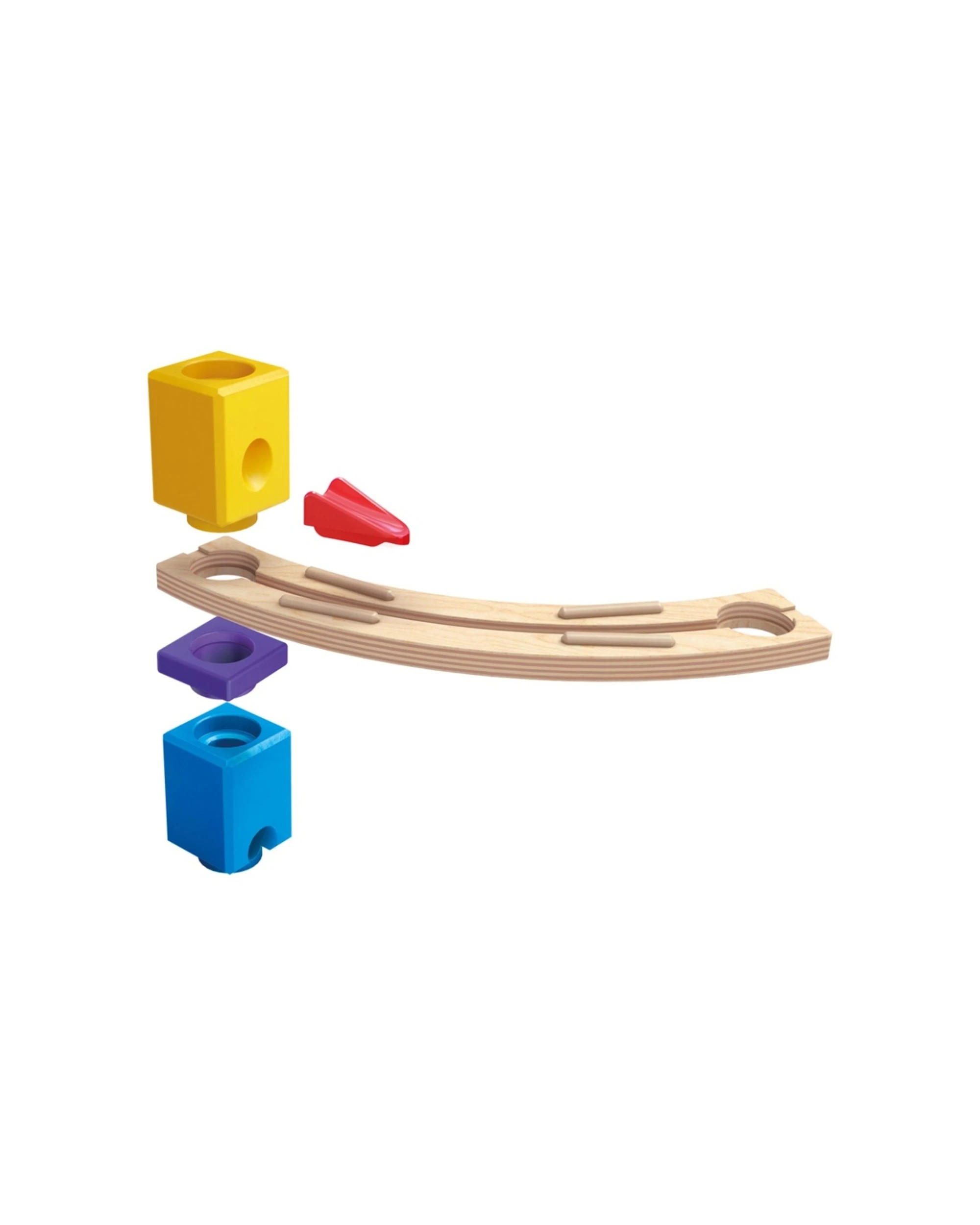 3 Hape Quadrilla Super Spirals Marble Run Xylophone Rail Control Blocks Toy - Multi, 3 of 5