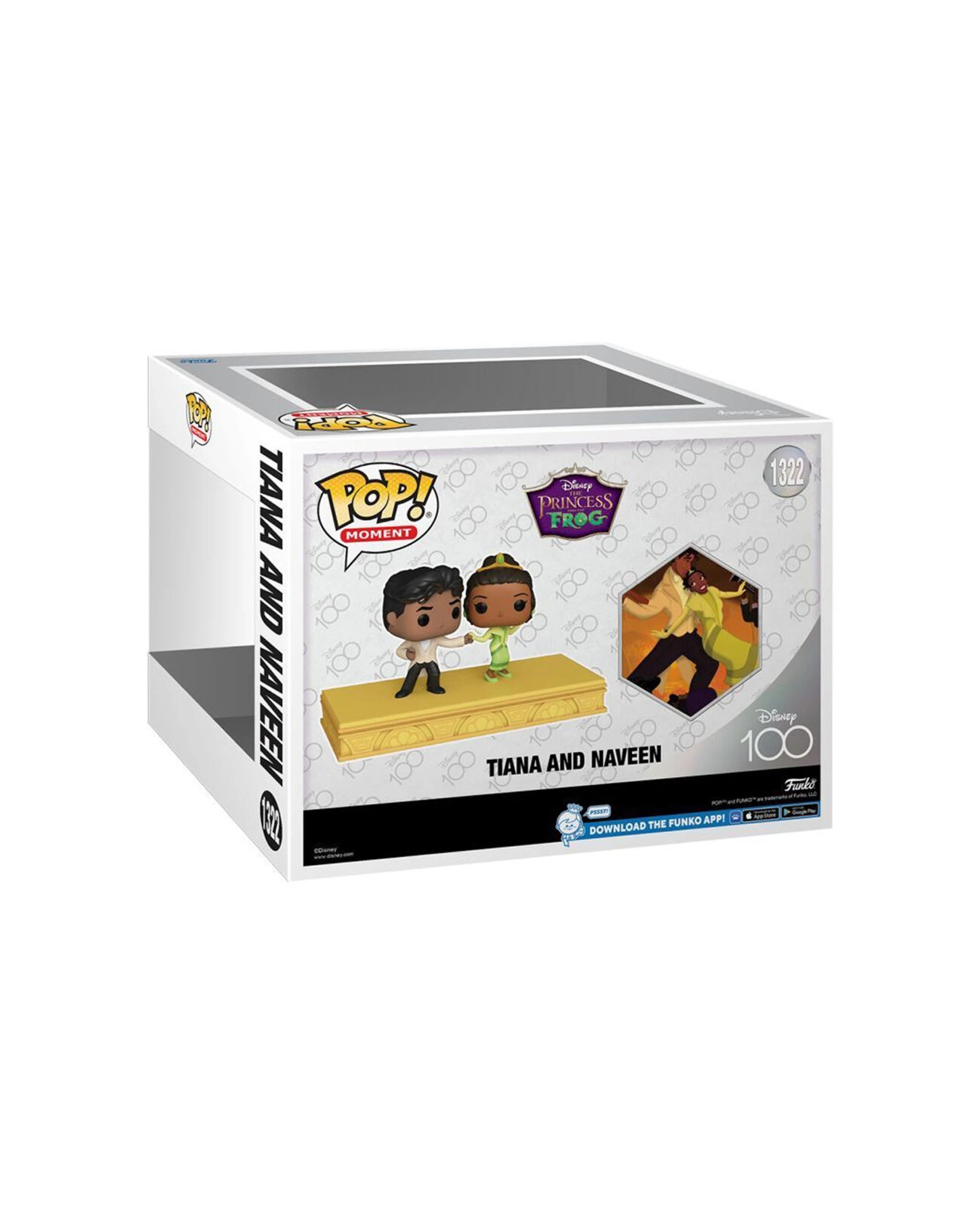 3 Disney 100th Tiana And Naveen Pop Moment Action Figure Collectible 13.7cm Vinyl - Multi, 3 of 3