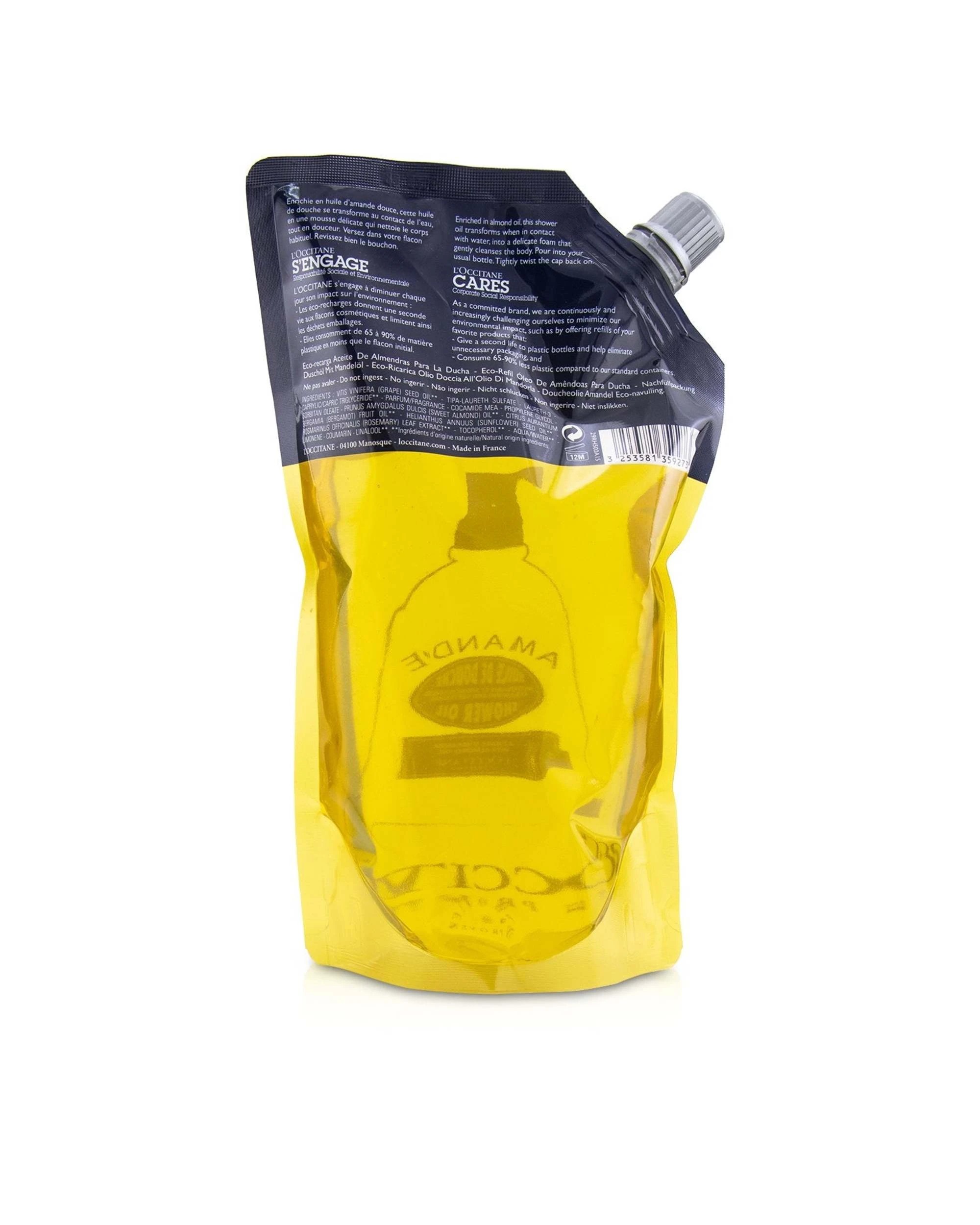 2 L'Occitane Almond Cleansing & Softening Shower Oil (Eco-Refill)  500ml/16.9oz, 2 of 2