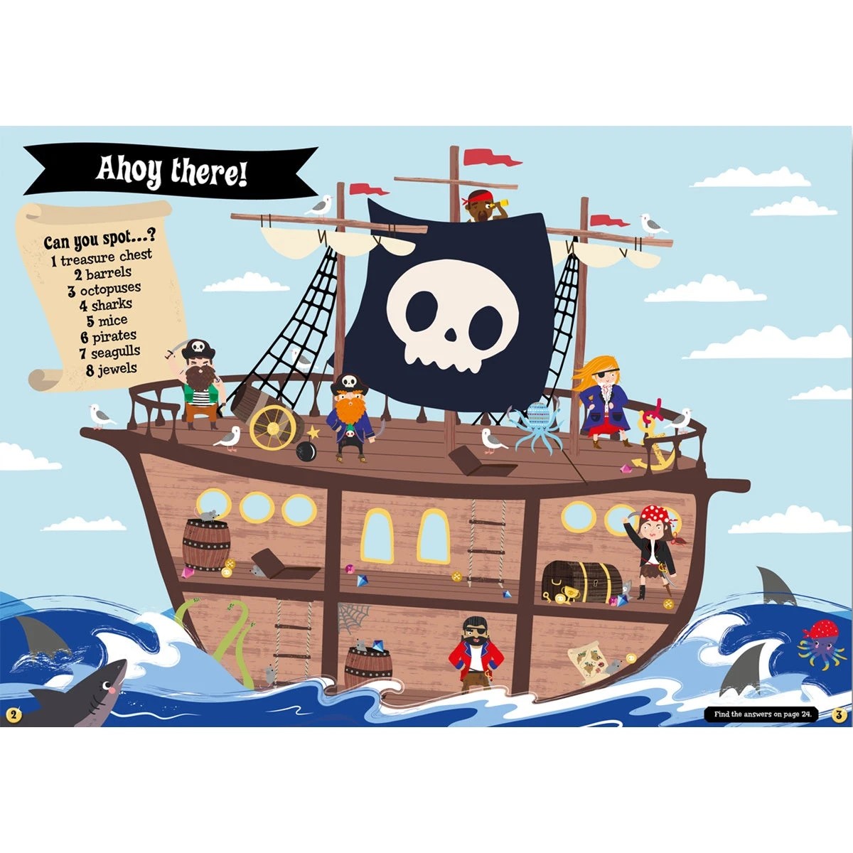 2 Bonnier Books Puffy Stickers: Pirates Say Arghh, 2 of 2