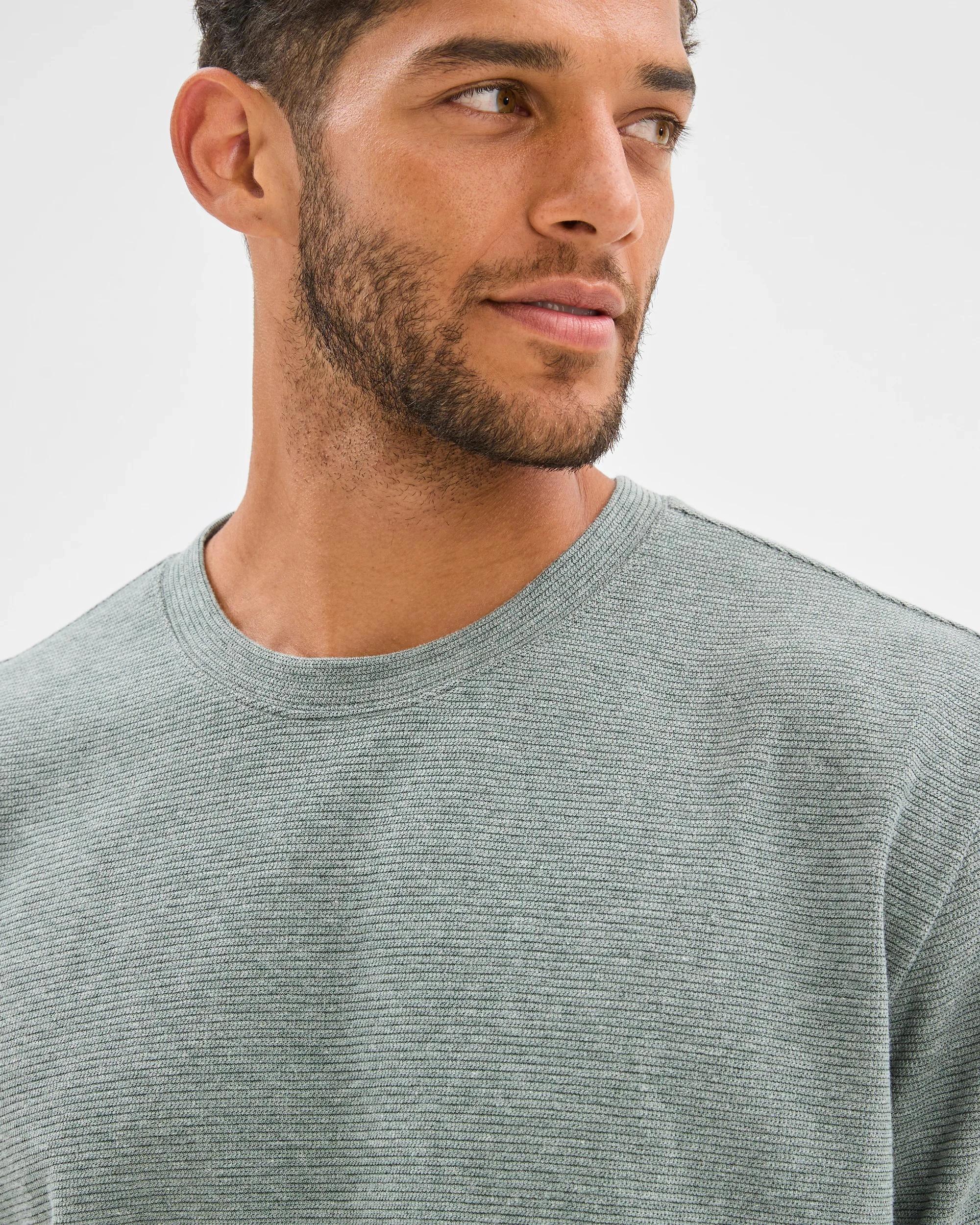 6 Target Australian Cotton Blend Textured T-Shirt GREEN, 6 of 6