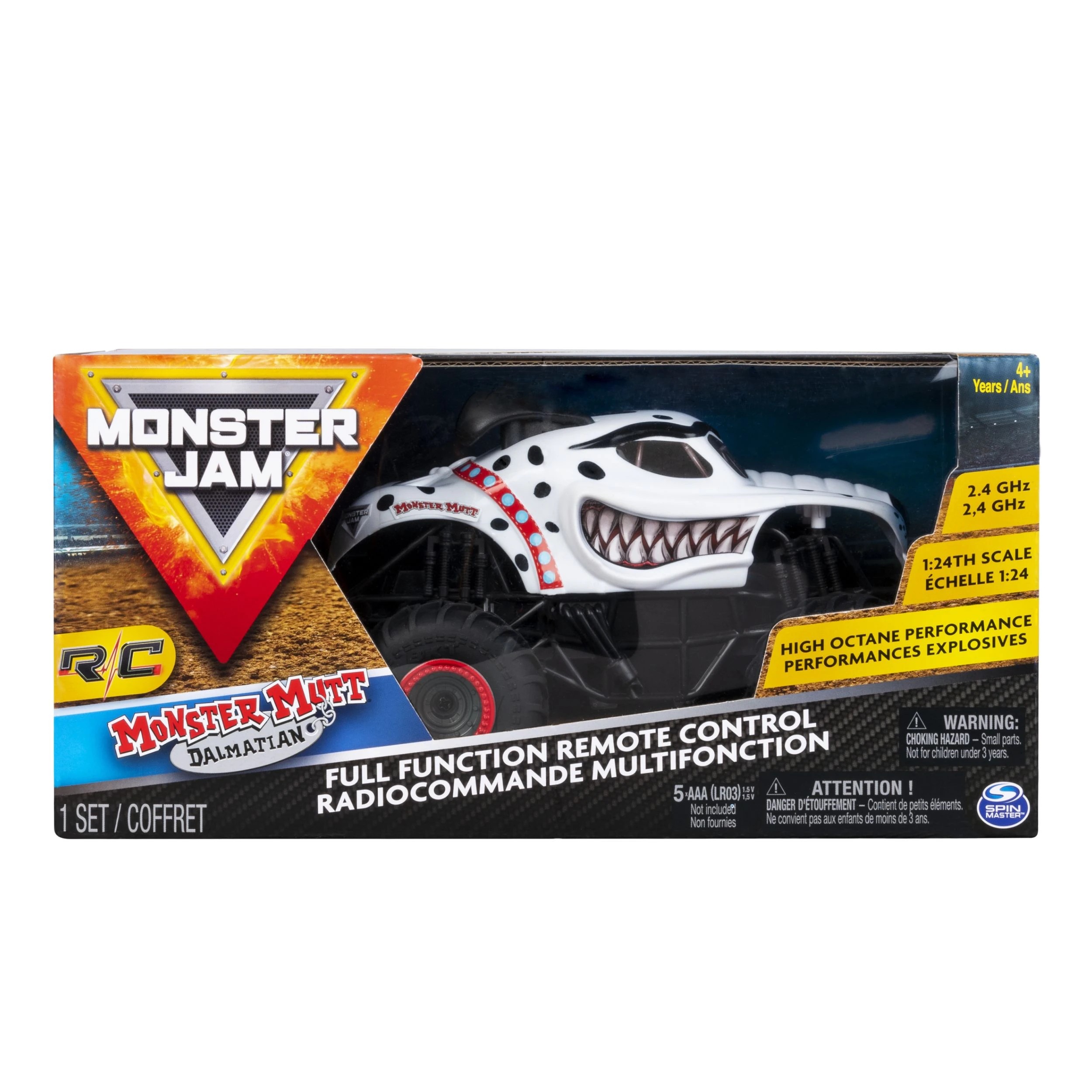 7 Monster Jam RC 1:24 Scale Remote Control Monster Truck Vehicle - Assorted - Black, 7 of 7
