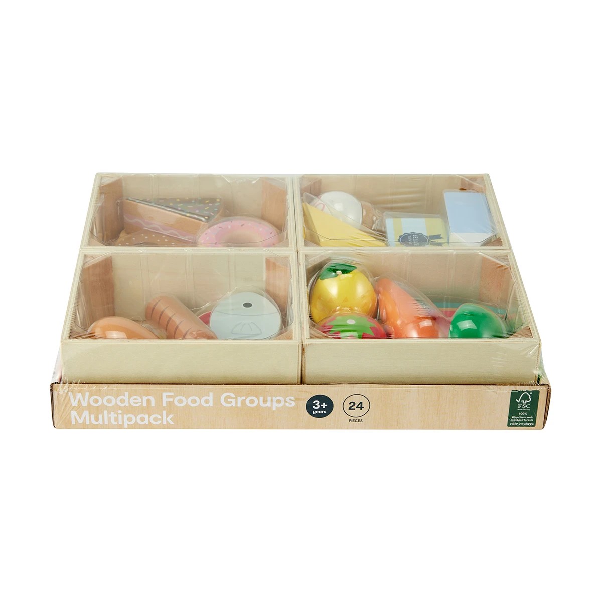 9 24 Piece Wooden Food Groups Multipack, 9 of 10