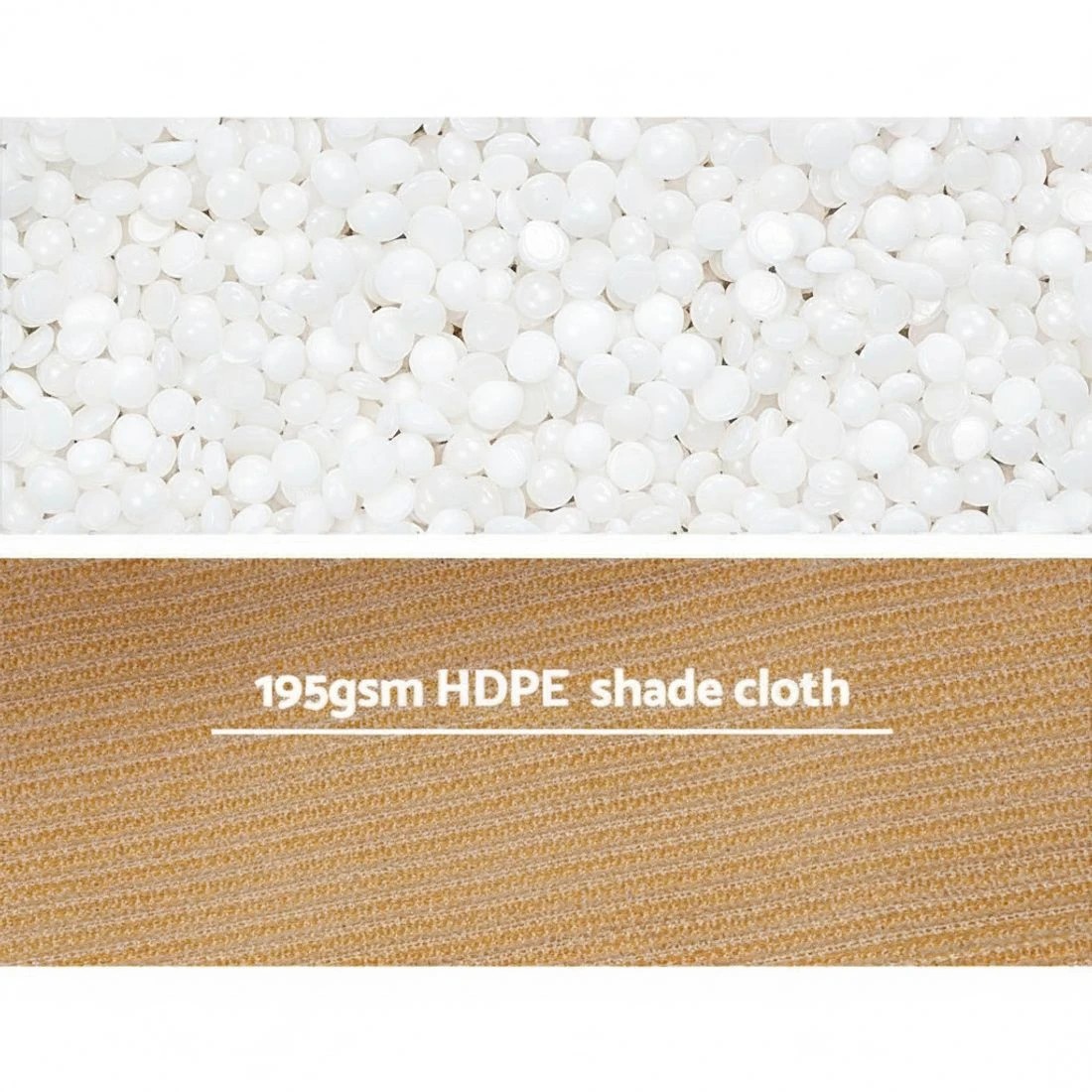 3 Instahut 90% Shade Cloth 1.83x10m Shadecloth Sail Heavy Duty - Natural, 3 of 5
