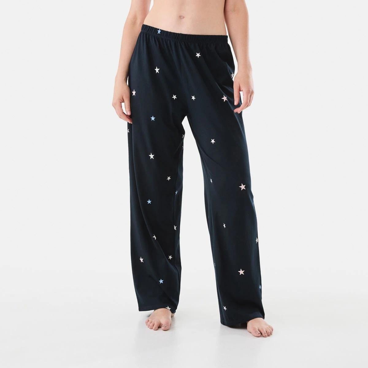 1 Printed Knit Pants Navy Star, 1 of 5