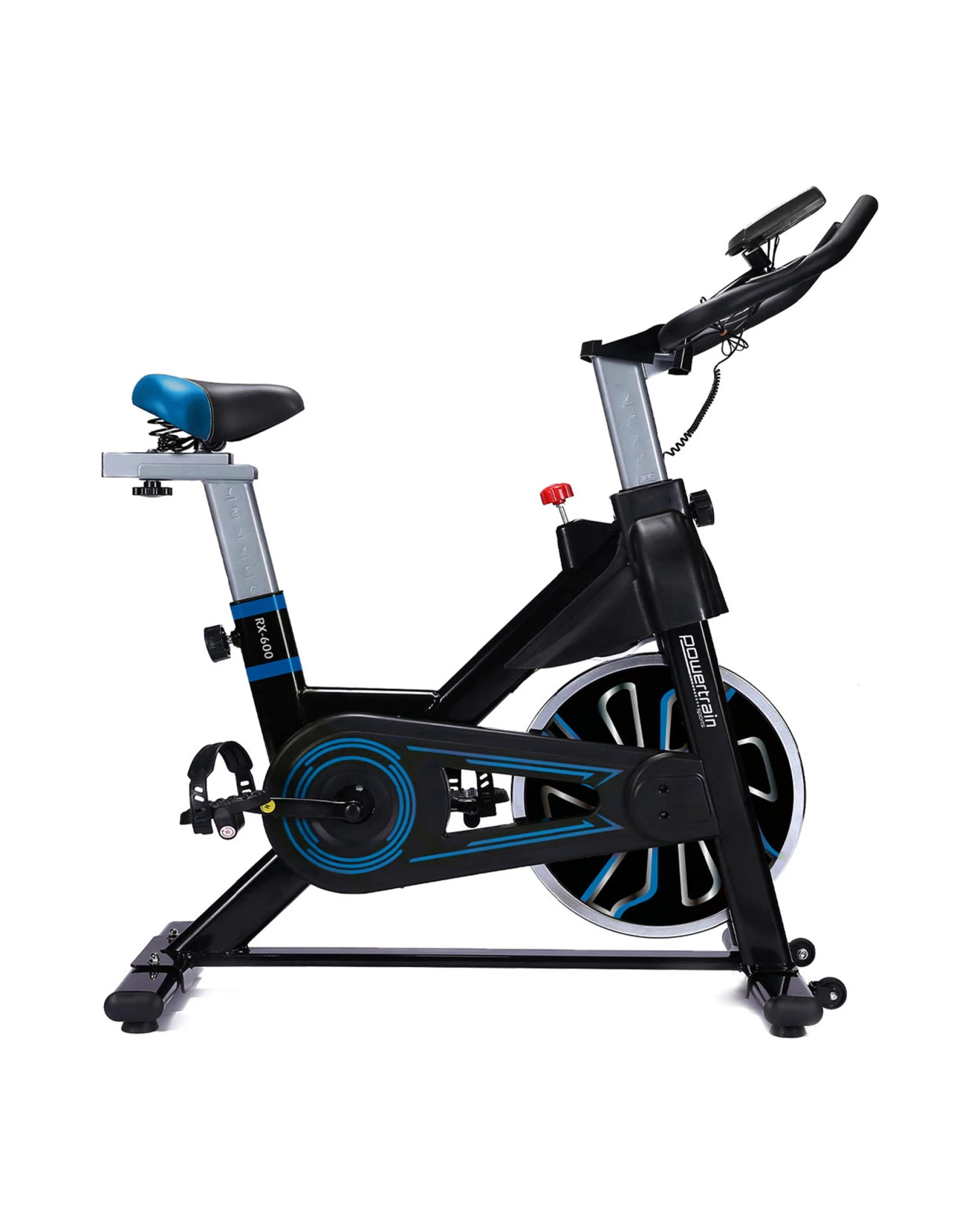 4 PowerTrain RX-600 Exercise Spin Bike Cardio Cycle, 4 of 9